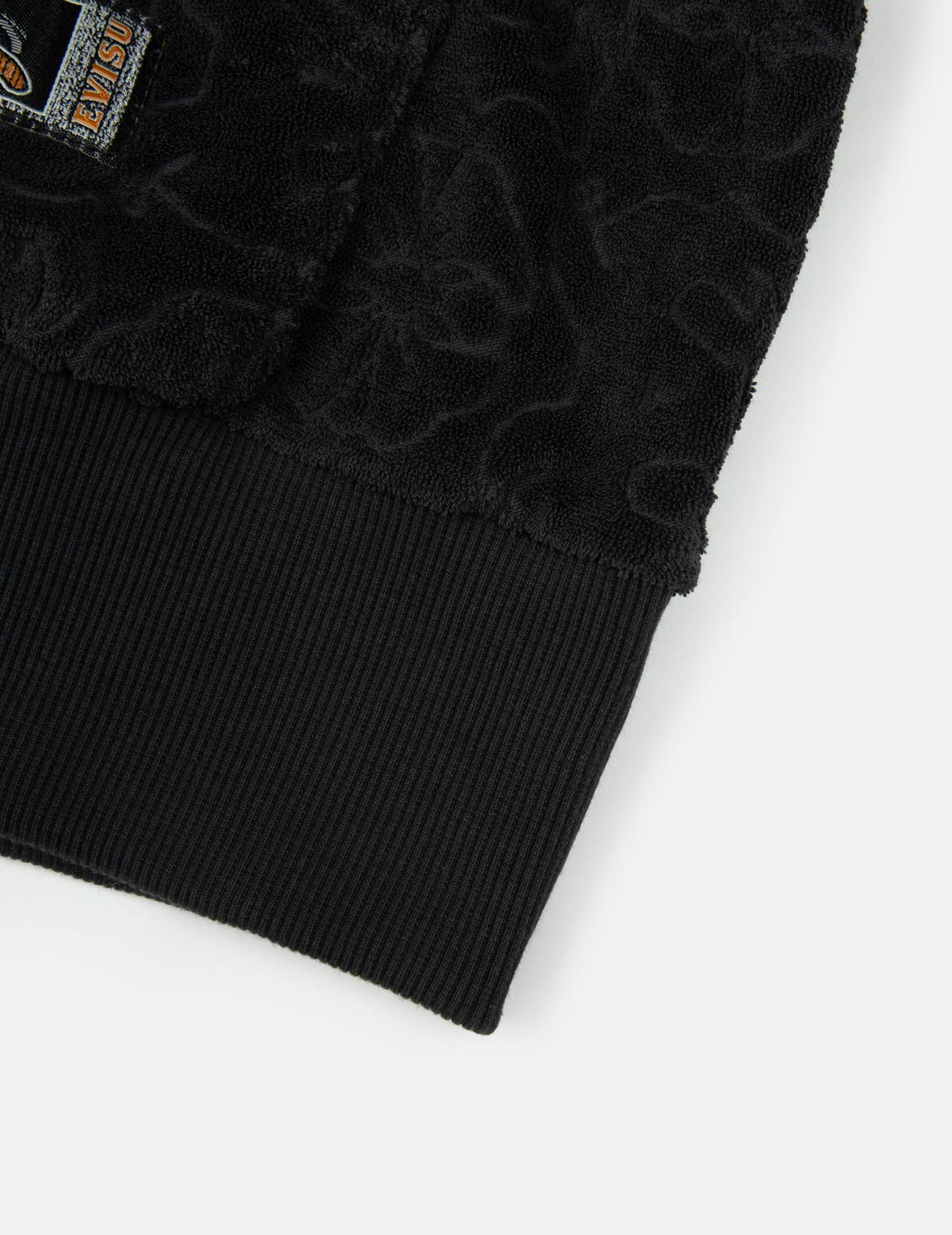 モノグラムジャカードブーケとカモメ刺繍のリラックスフィットフーディー