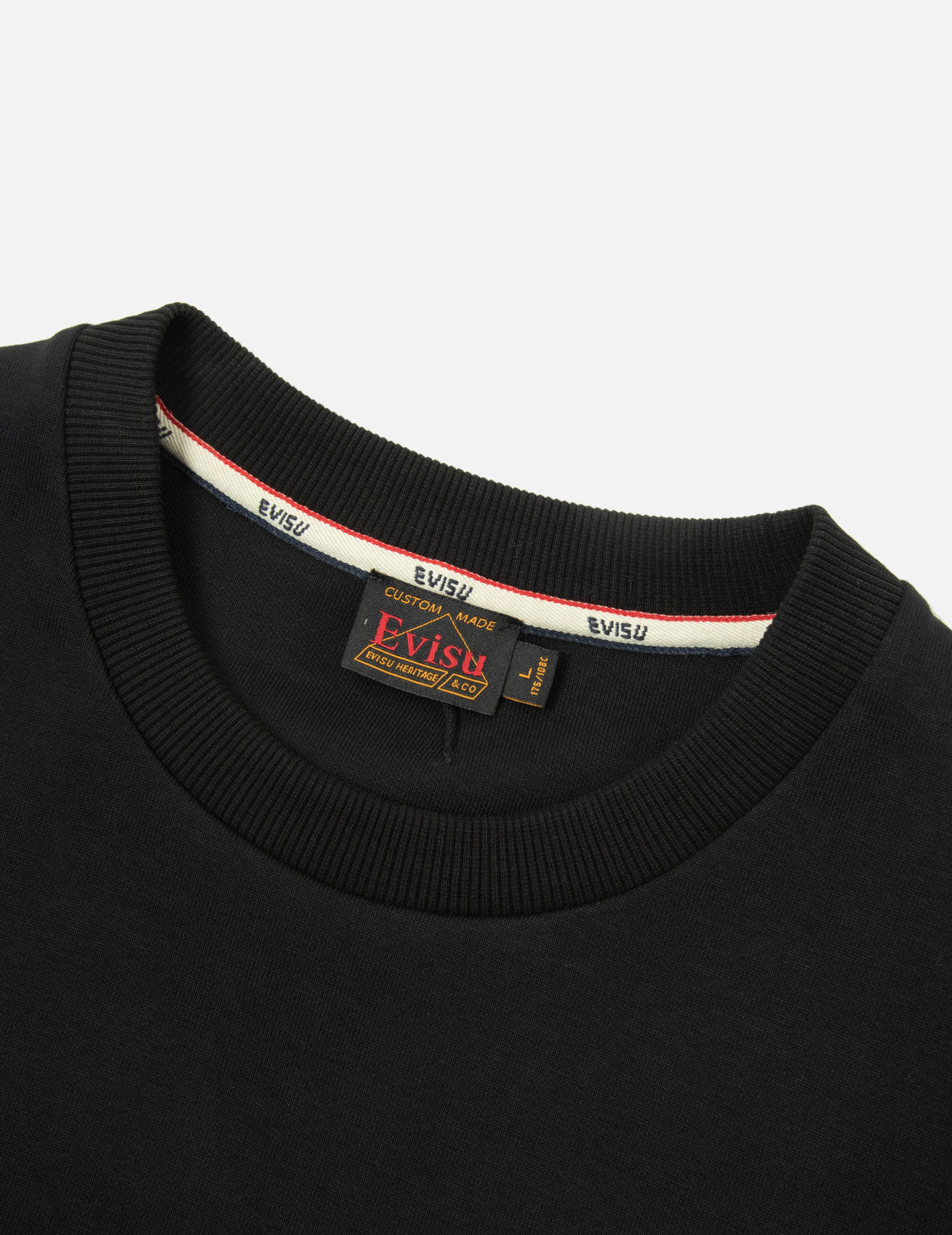 カモメ刺繍と家紋プリントポケットリラックスフィットスウェットシャツ