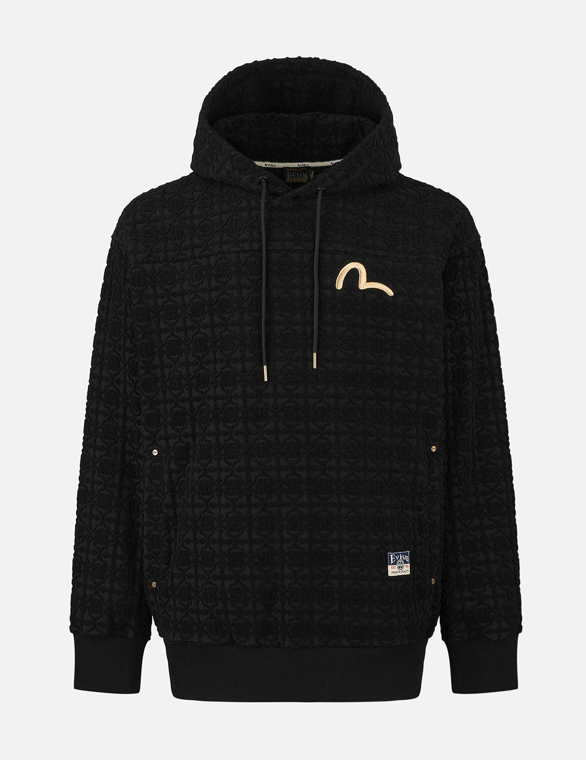 Seagull Embrodiery and Kamon Jacquard Relax Fit Hoodie