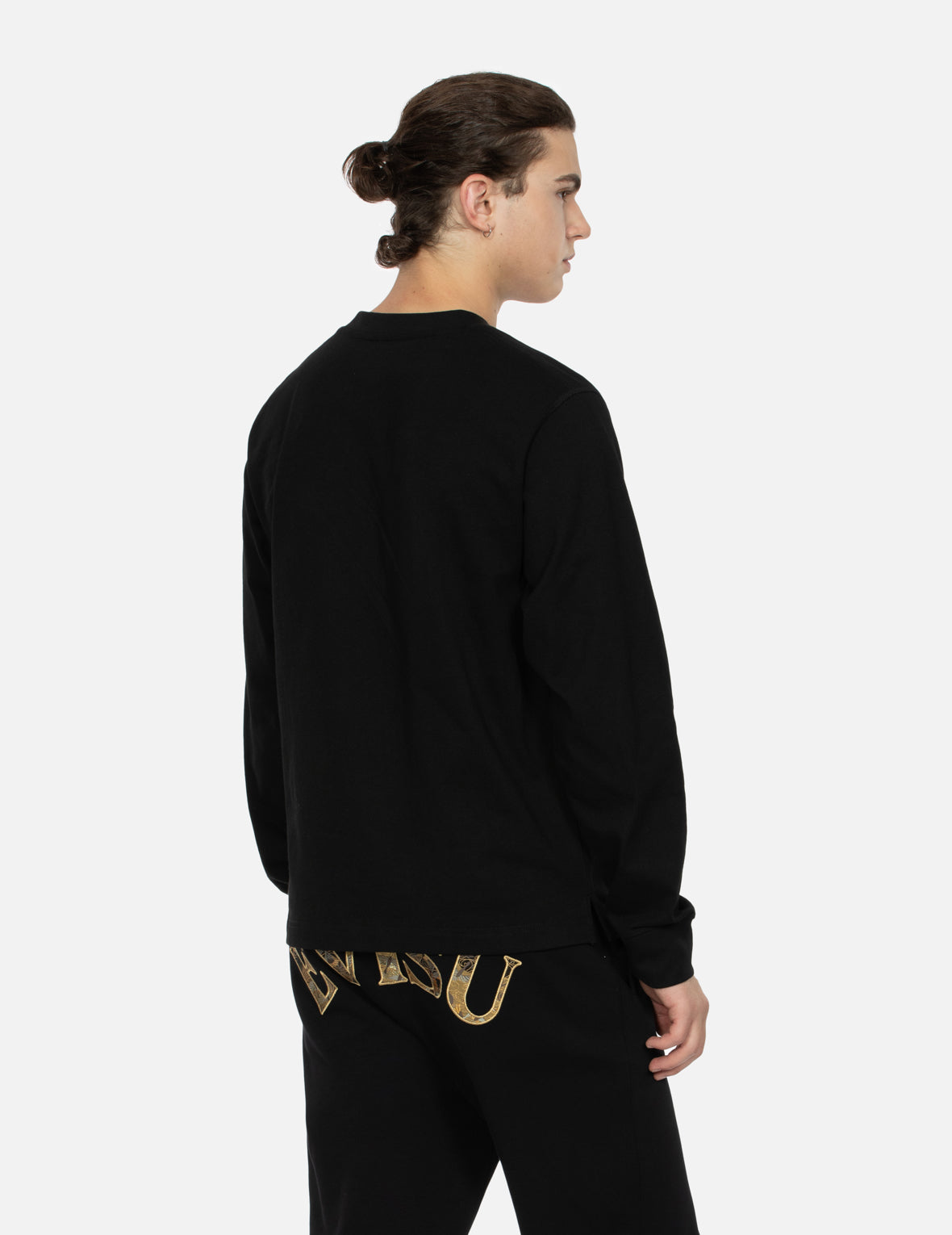 Seagull Brocade Appliqué Regular Fit Long-Sleeve T-shirt