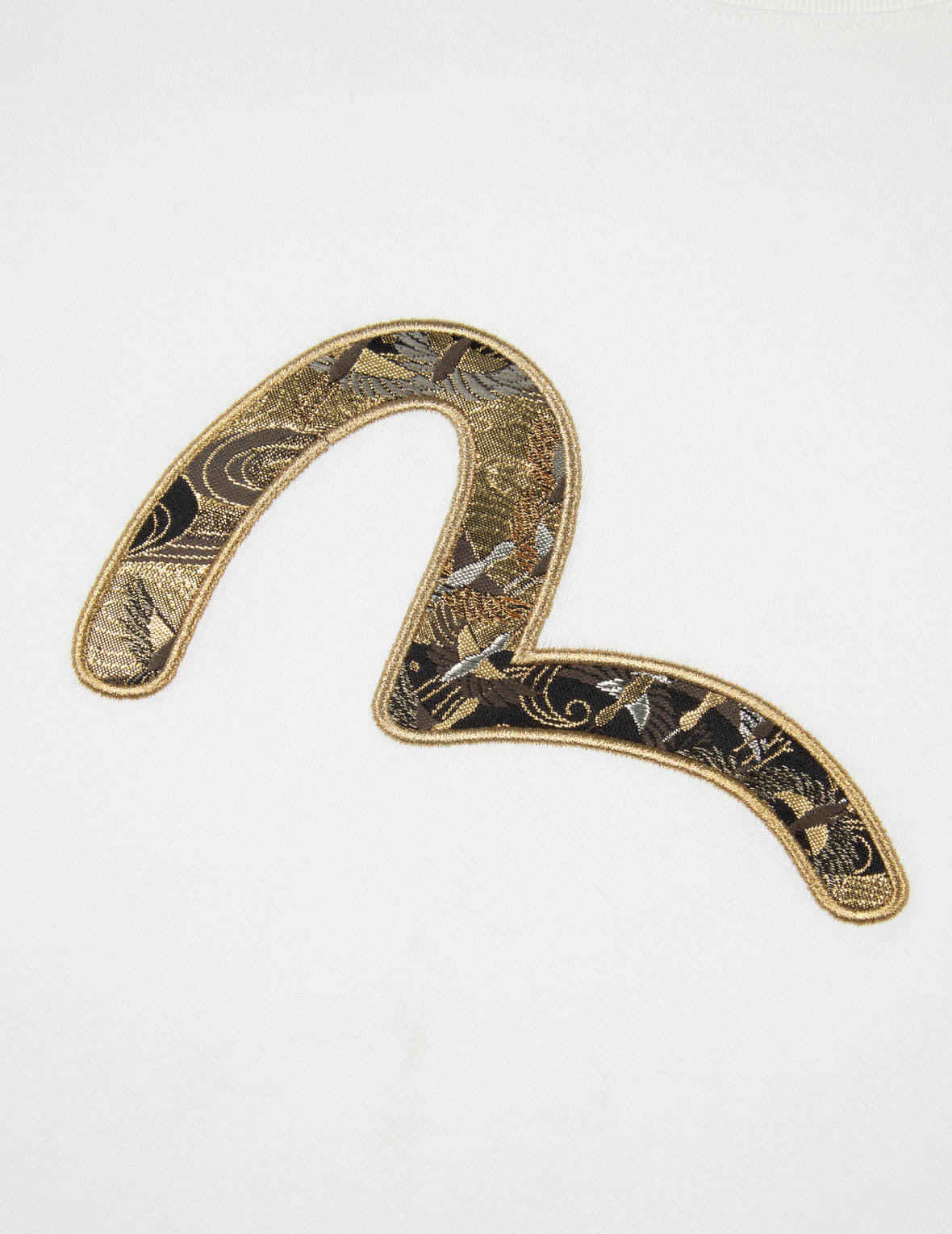 Seagull Brocade Appliqué Regular Fit Long-Sleeve T-shirt