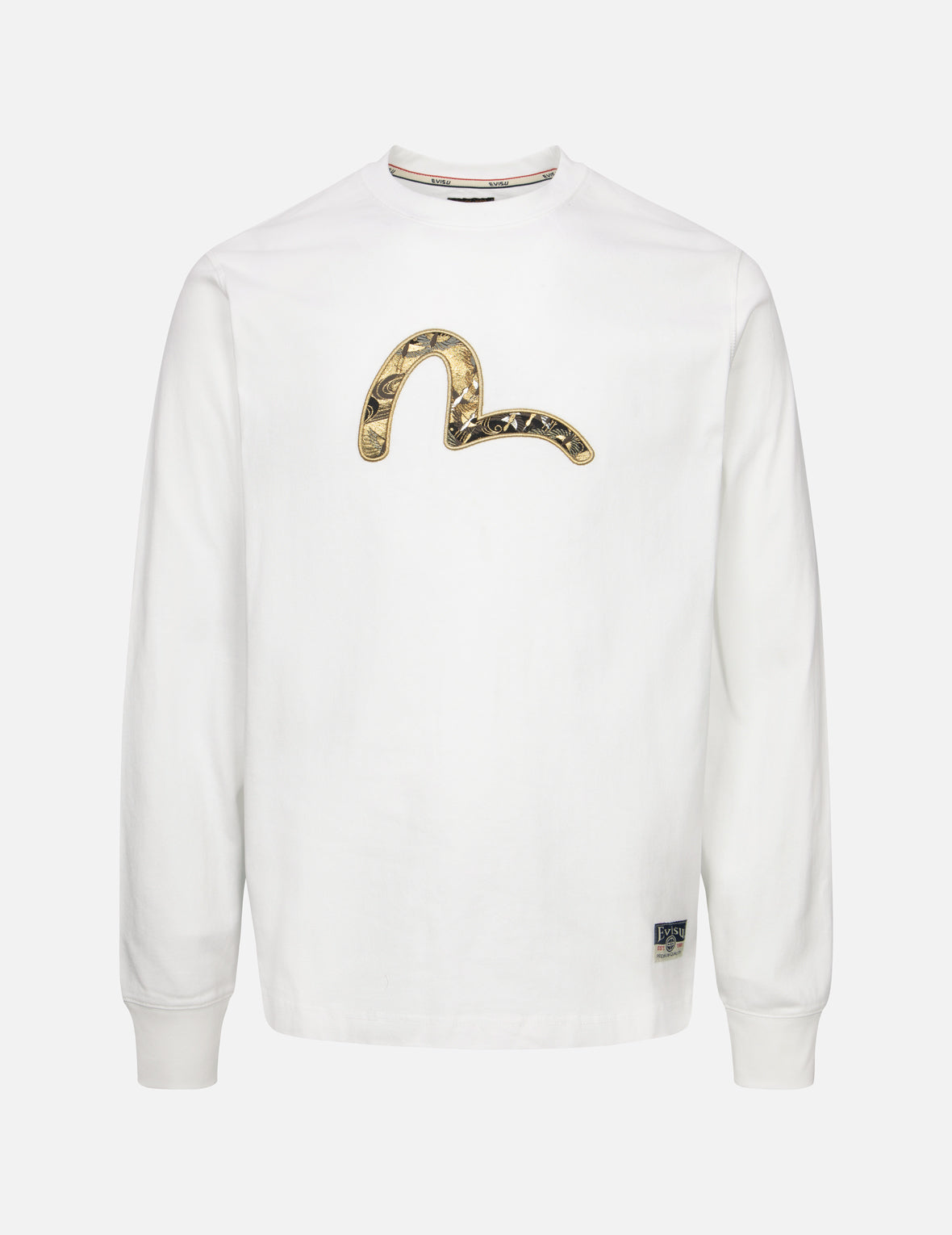 Seagull Brocade Appliqué Regular Fit Long-Sleeve T-shirt