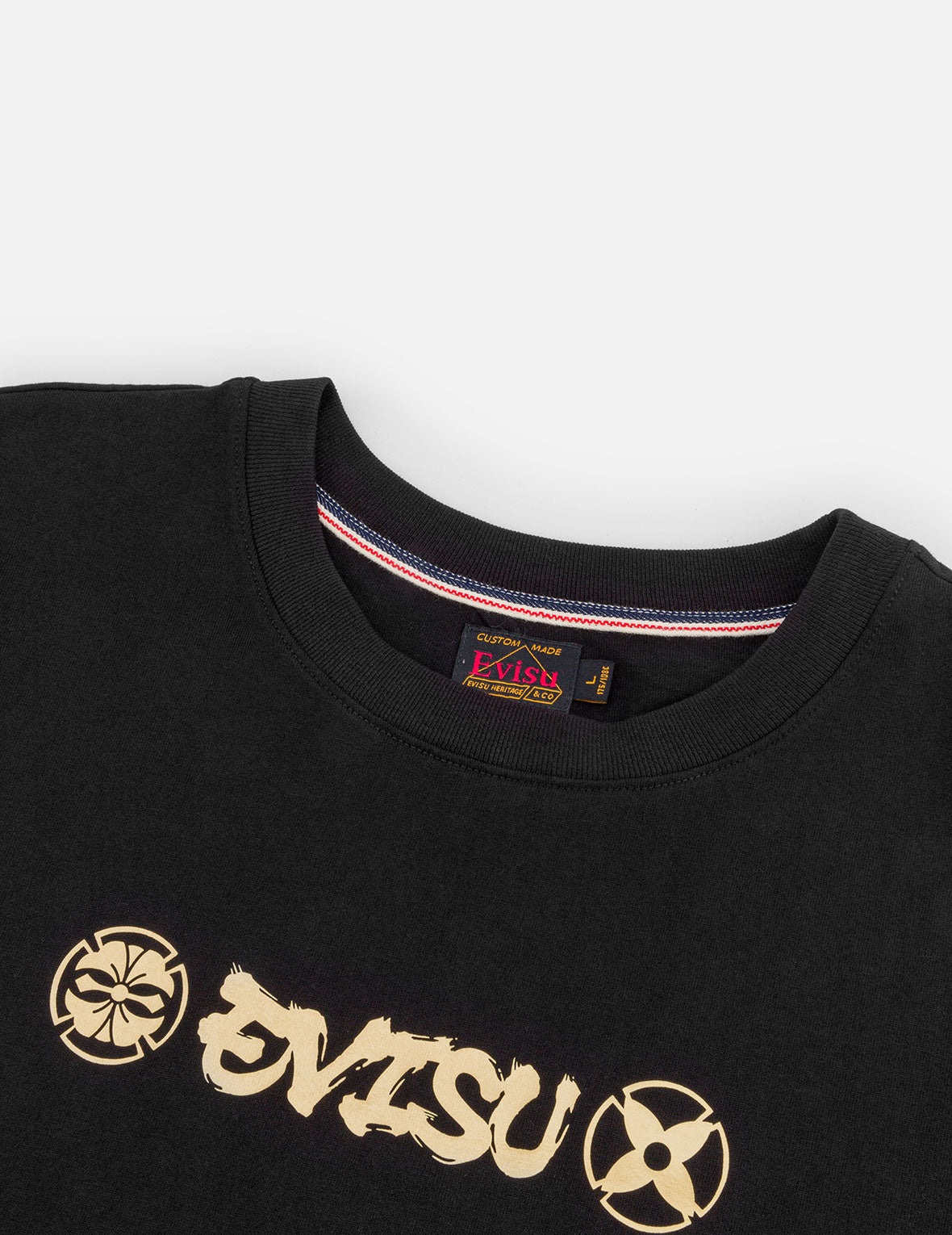 Ninja Daruma and Logo Prints Regular Fit T-shirt