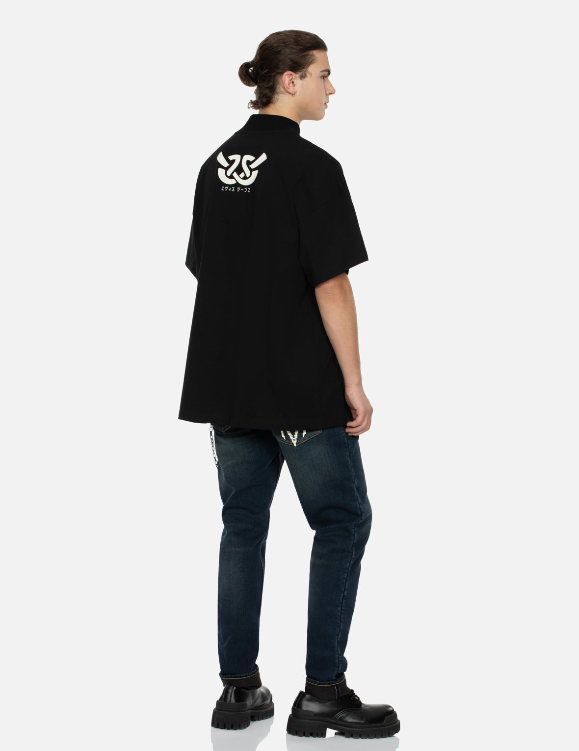 知恵の輪プリントリラックスフィットTシャツ