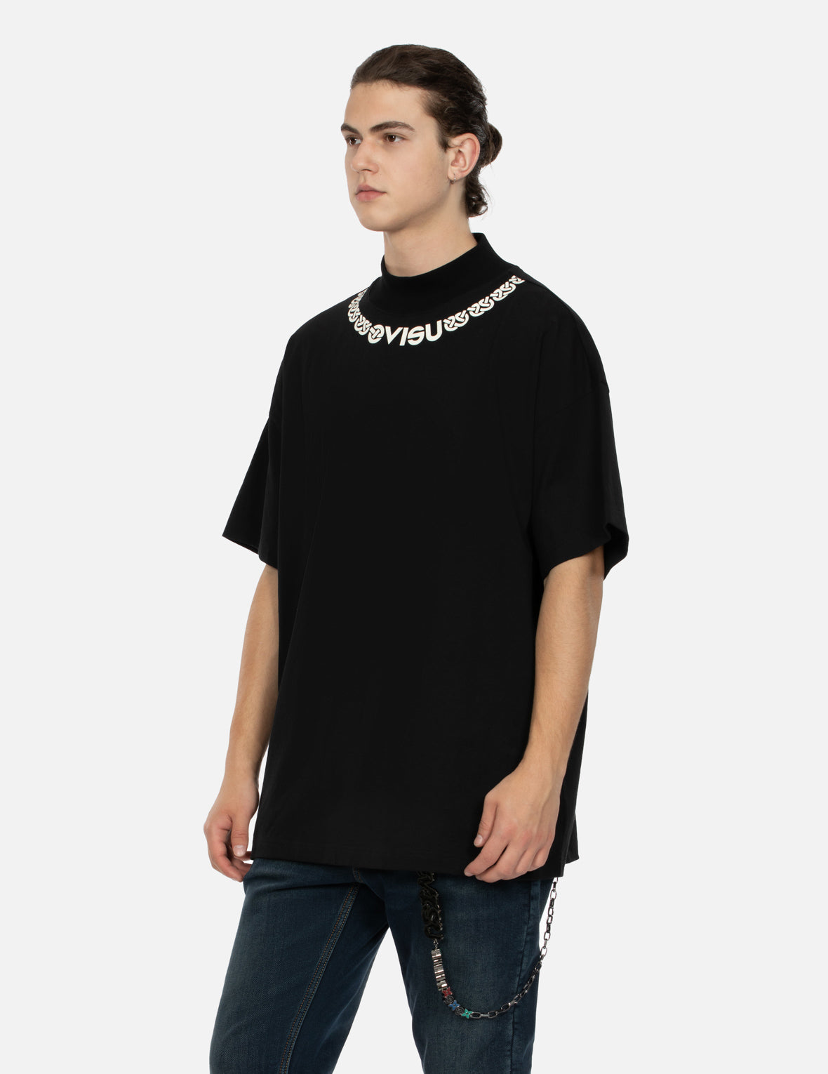 知恵の輪プリントリラックスフィットTシャツ