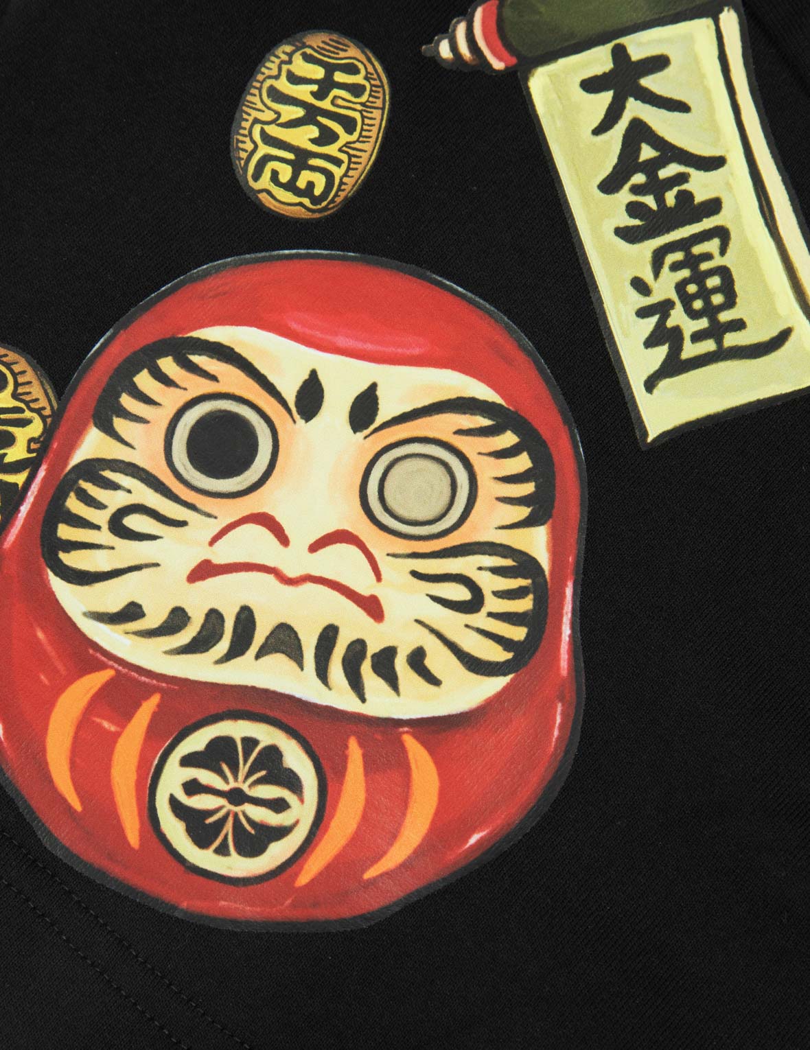 Tanuki Daicock Print Loose Fit T-Shirt