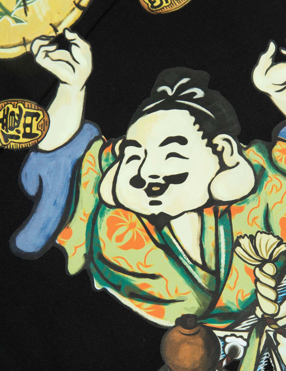 Tanuki Daicock Print Loose Fit T-Shirt