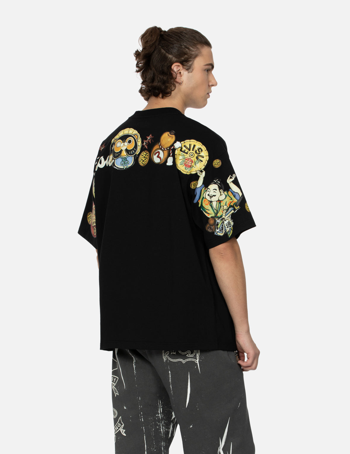 Tanuki Daicock Print Loose Fit T-Shirt