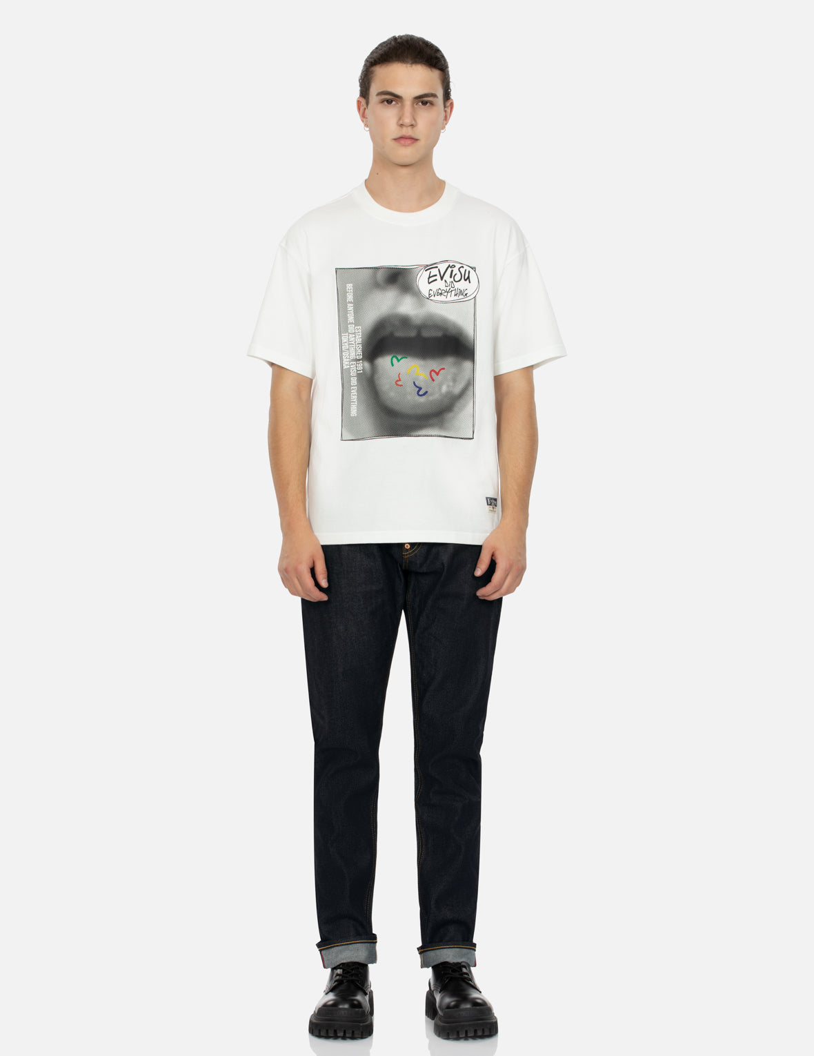 ヴィンテージイメージプリントリラックスフィットTシャツ