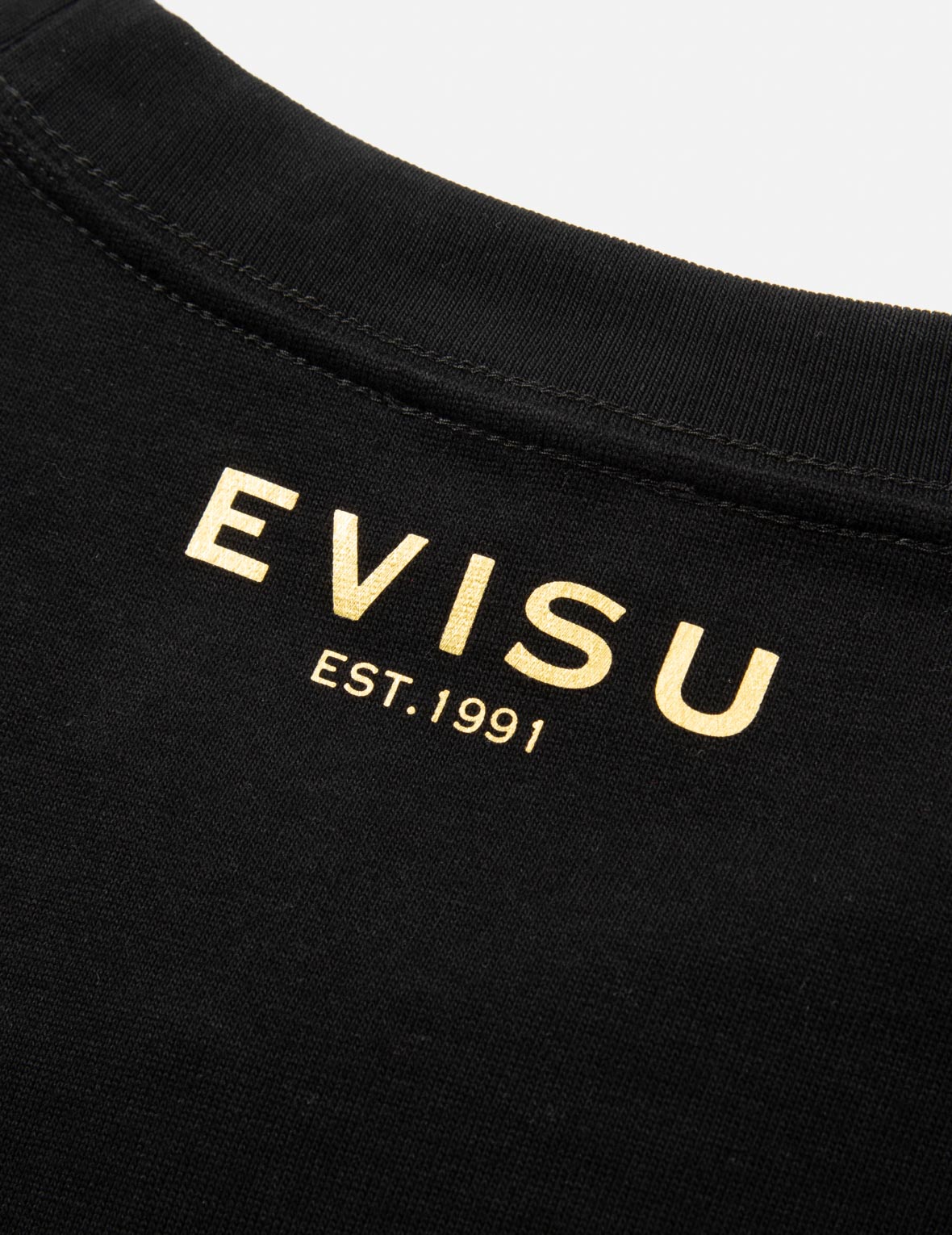 家紋とロゴホイルプリントレギュラーフィットTシャツ