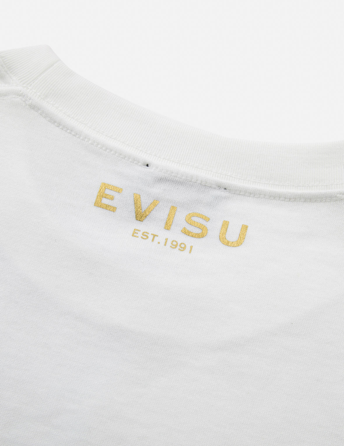 家紋とロゴホイルプリントレギュラーフィットTシャツ