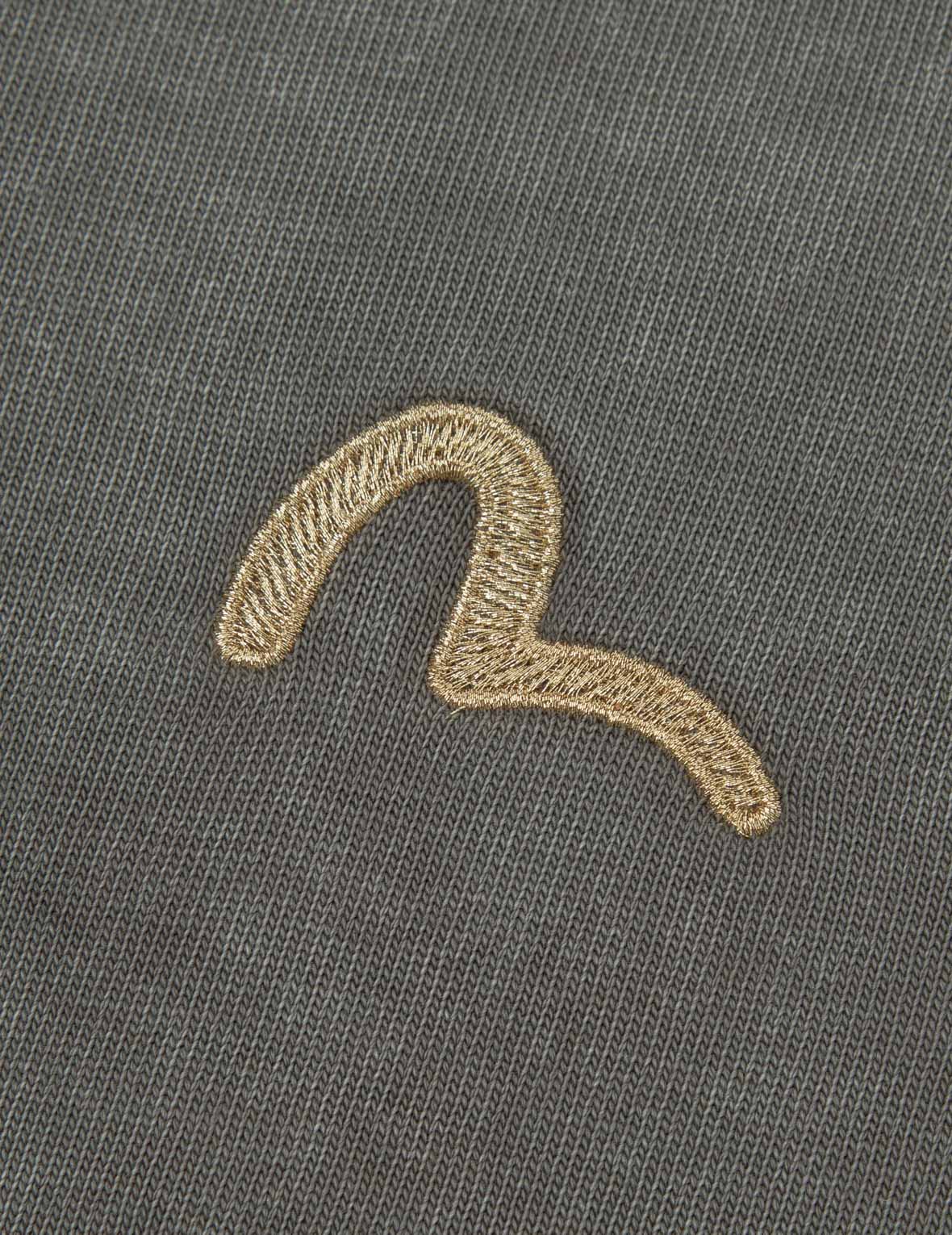 カモメ刺繍ウォッシュドリラックスフィットTシャツ
