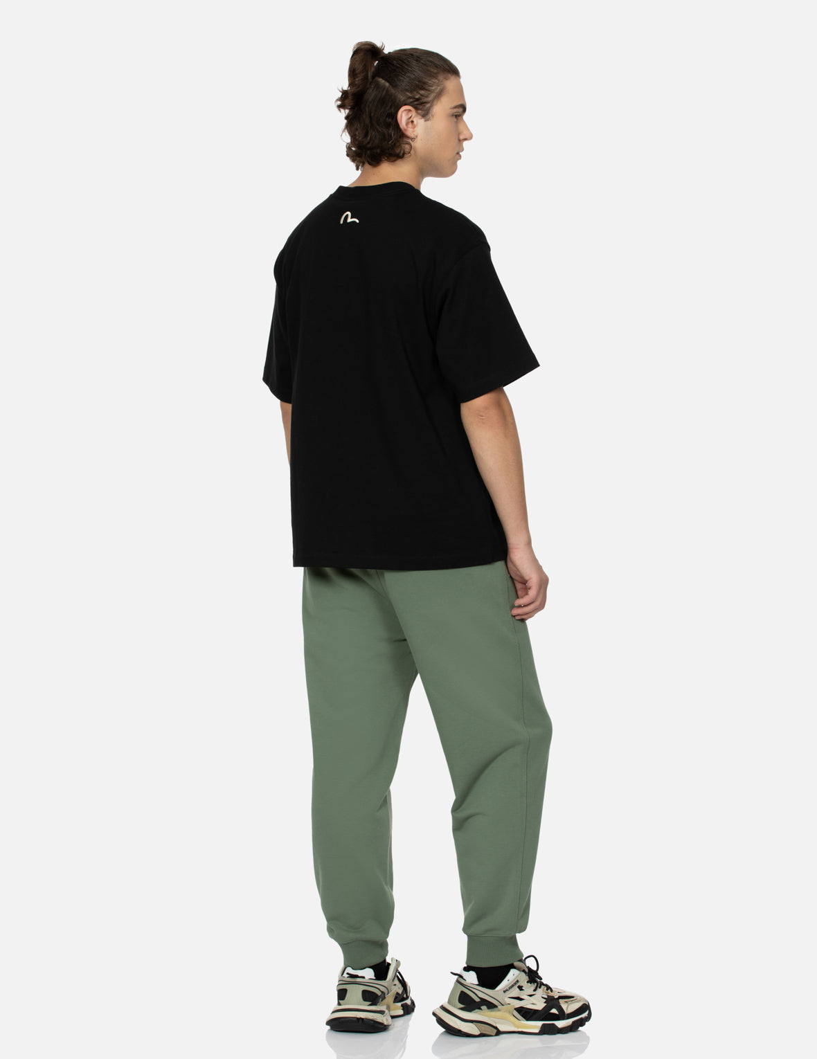 カモメプリントデニムポケットリラックスフィットTシャツ