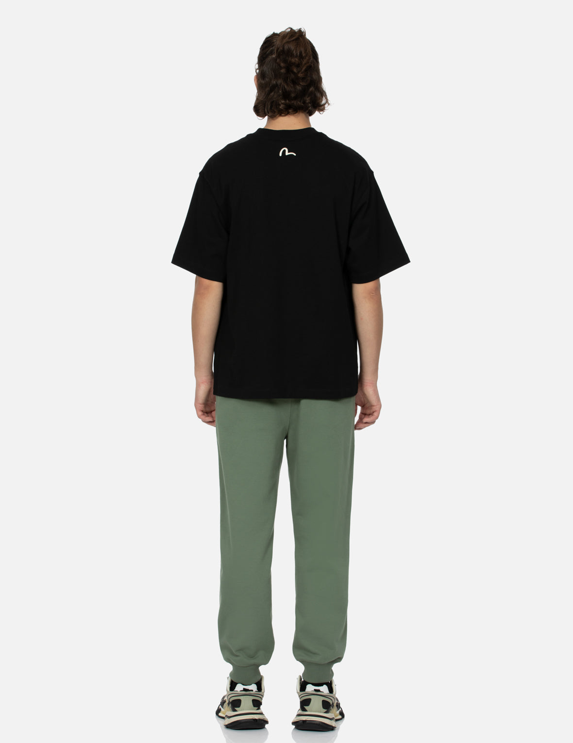 カモメプリントデニムポケットリラックスフィットTシャツ