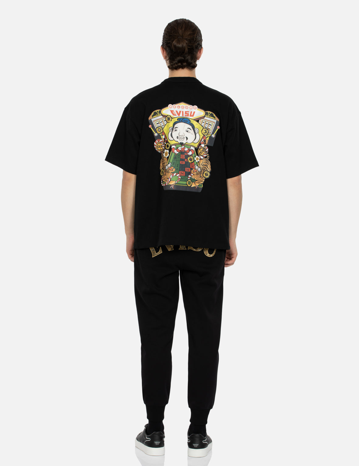 ラッキースロットマシンプリントルーズフィットTシャツ