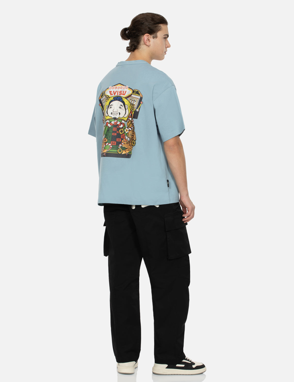 ラッキースロットマシンプリントルーズフィットTシャツ