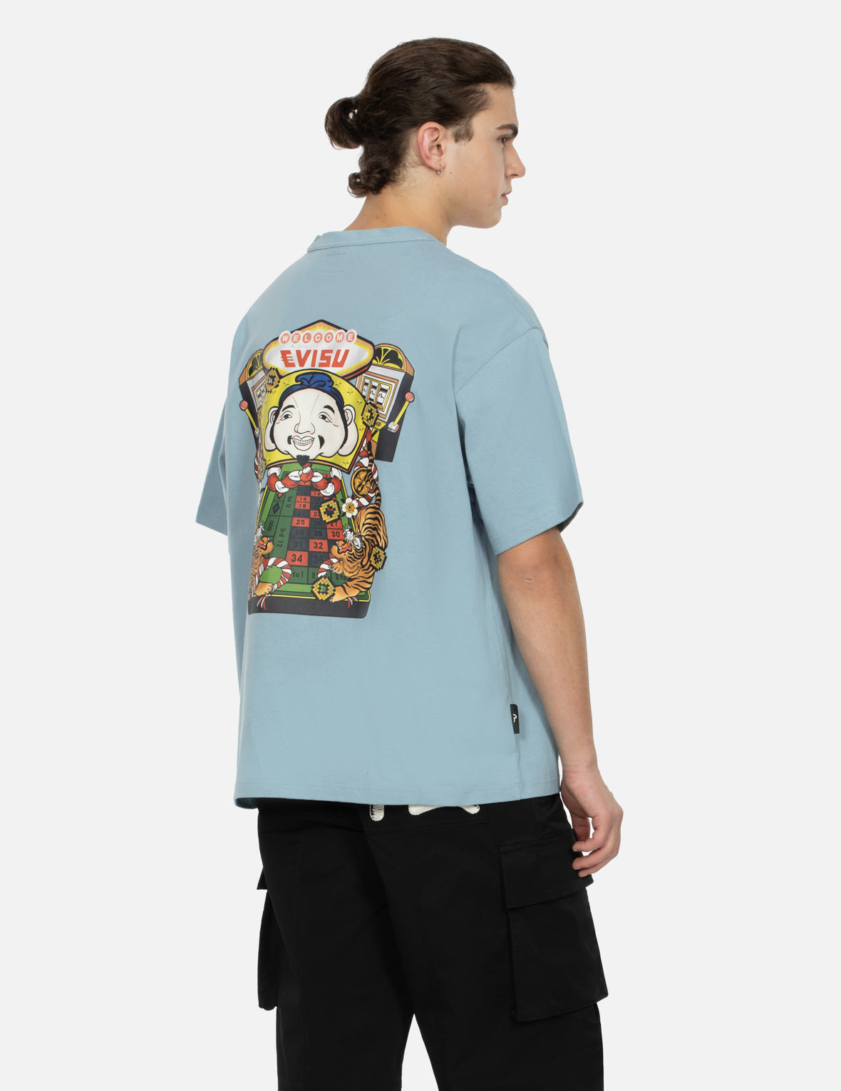 ラッキースロットマシンプリントルーズフィットTシャツ