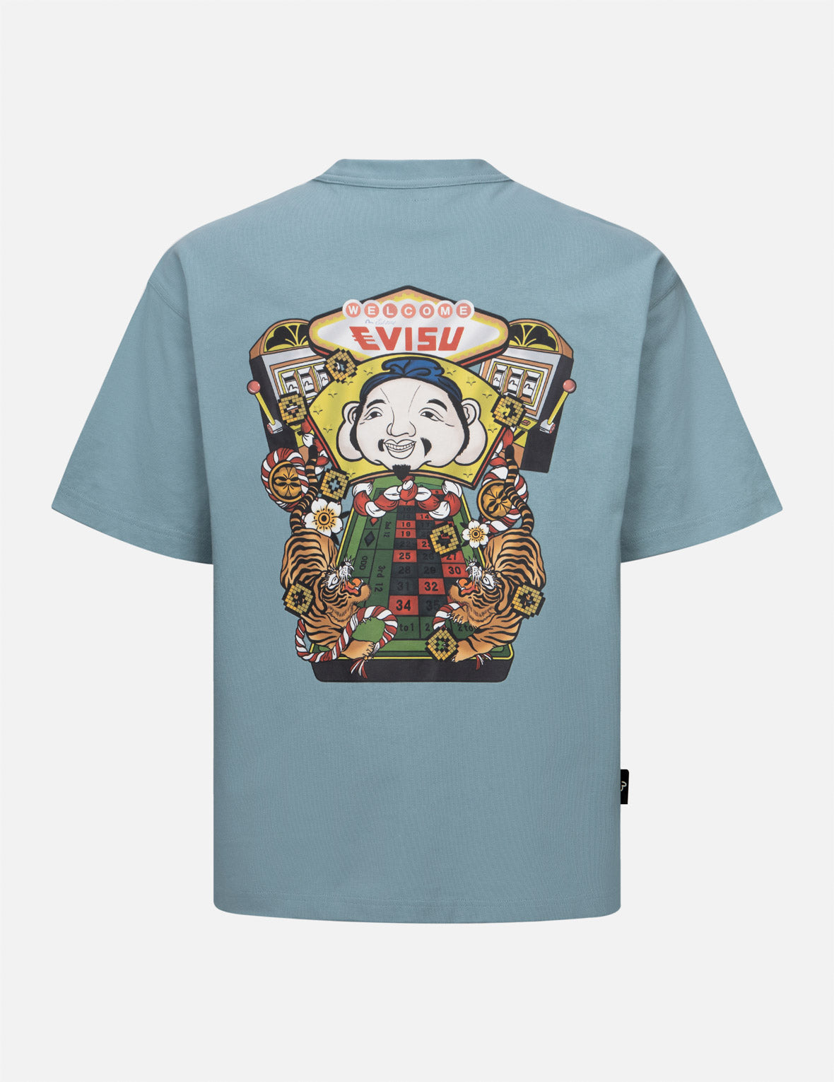 ラッキースロットマシンプリントルーズフィットTシャツ
