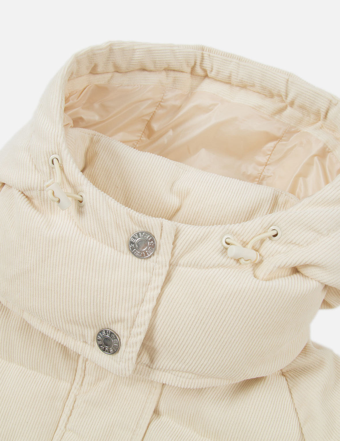 EVISU Squad 刺繍 コーデュロイ ダウンコート