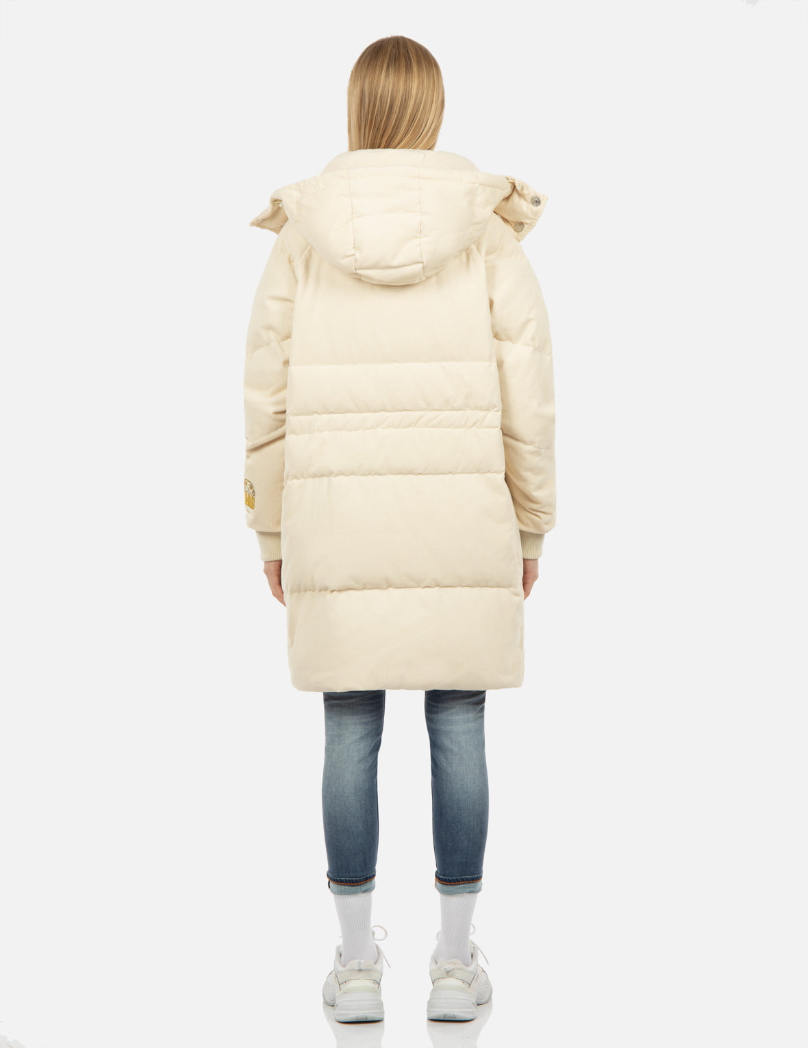 EVISU Squad 刺繍 コーデュロイ ダウンコート