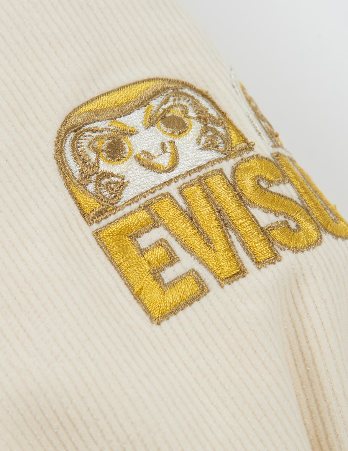 EVISU Squad 刺繍 コーデュロイ ダウンコート