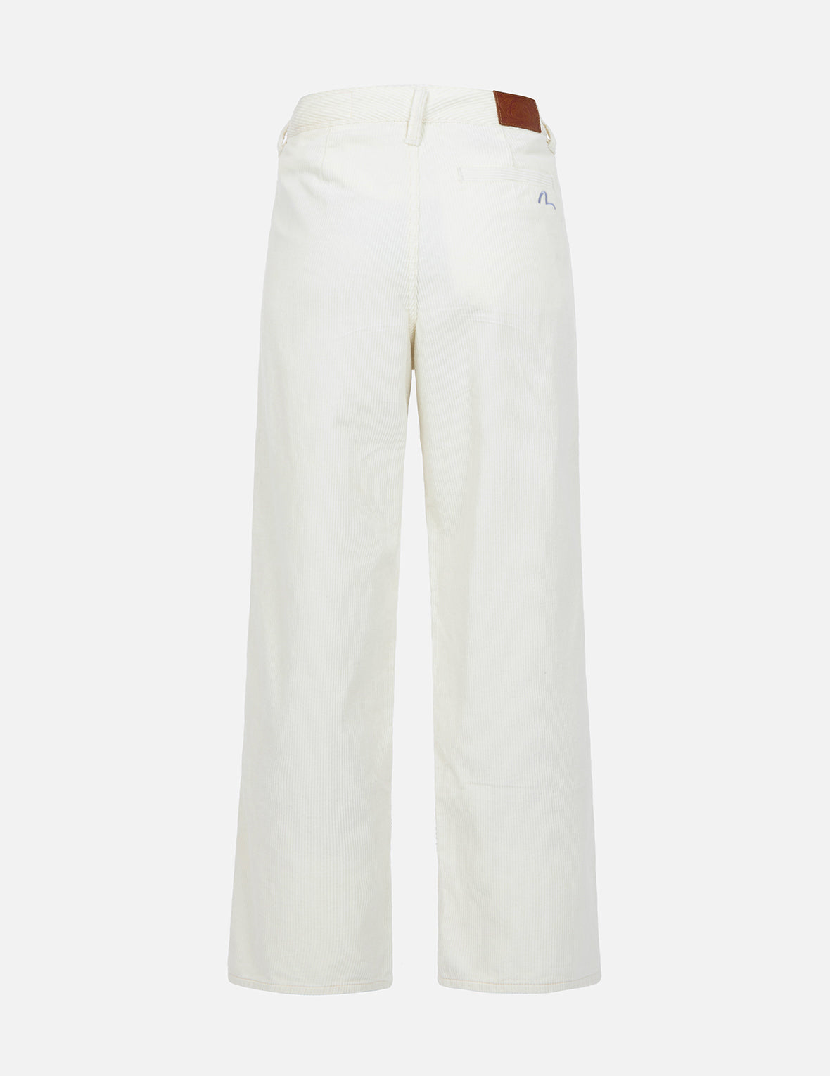 Seagull Embroidery Straight-fit Corduroy Trousers