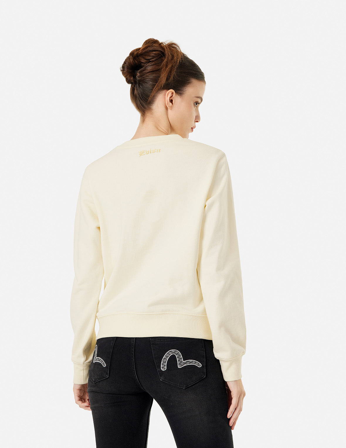 Seagull Brocade Appliqué and Logo Embroidery Regular Fit Sweatshirt