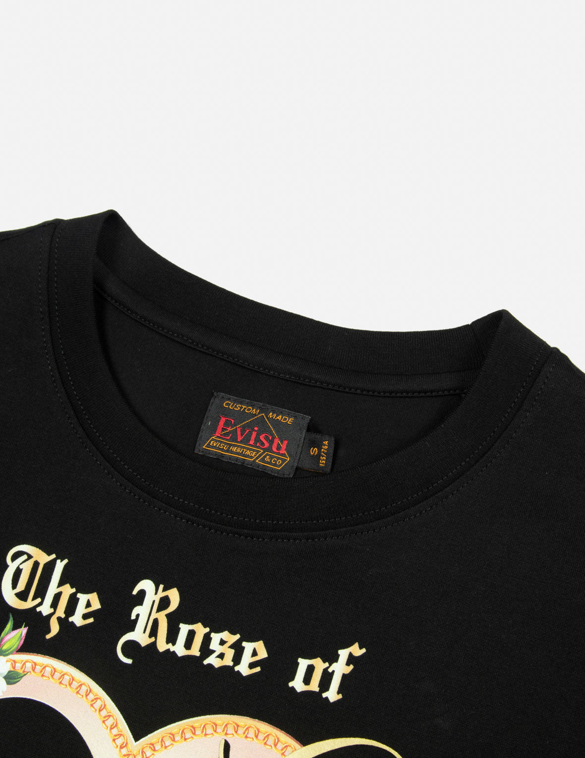 EVISUのバラプリント レギュラーフィット Tシャツ