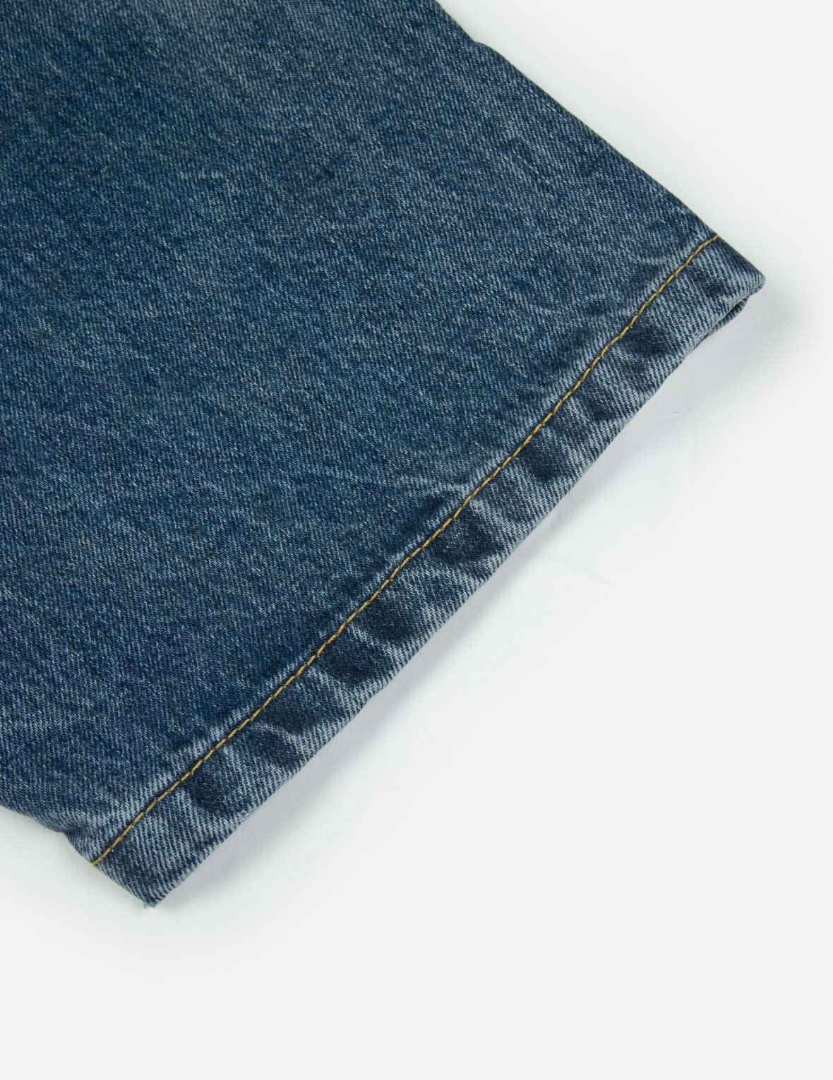 Seagull and Logo Appliqué Embroidery Boxy Denim Short-Sleeves Shirt