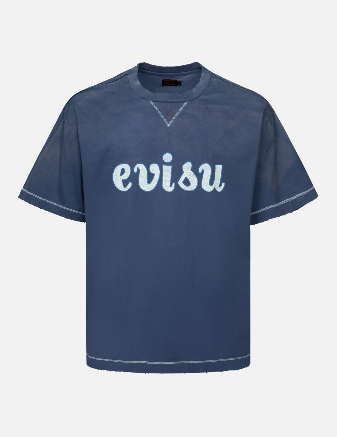 ロゴプリントのボクシーTシャツ