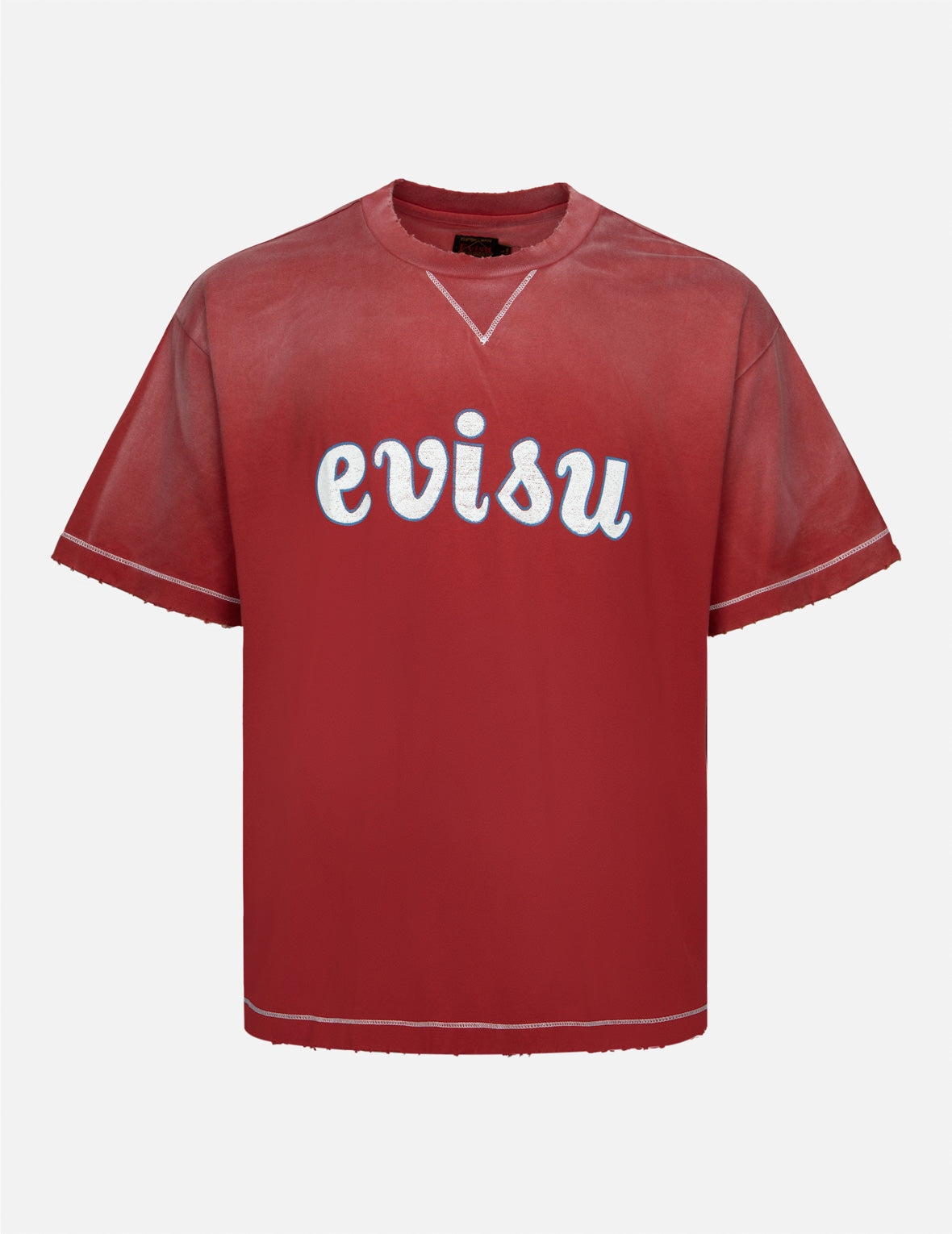 ロゴプリントのボクシーTシャツ