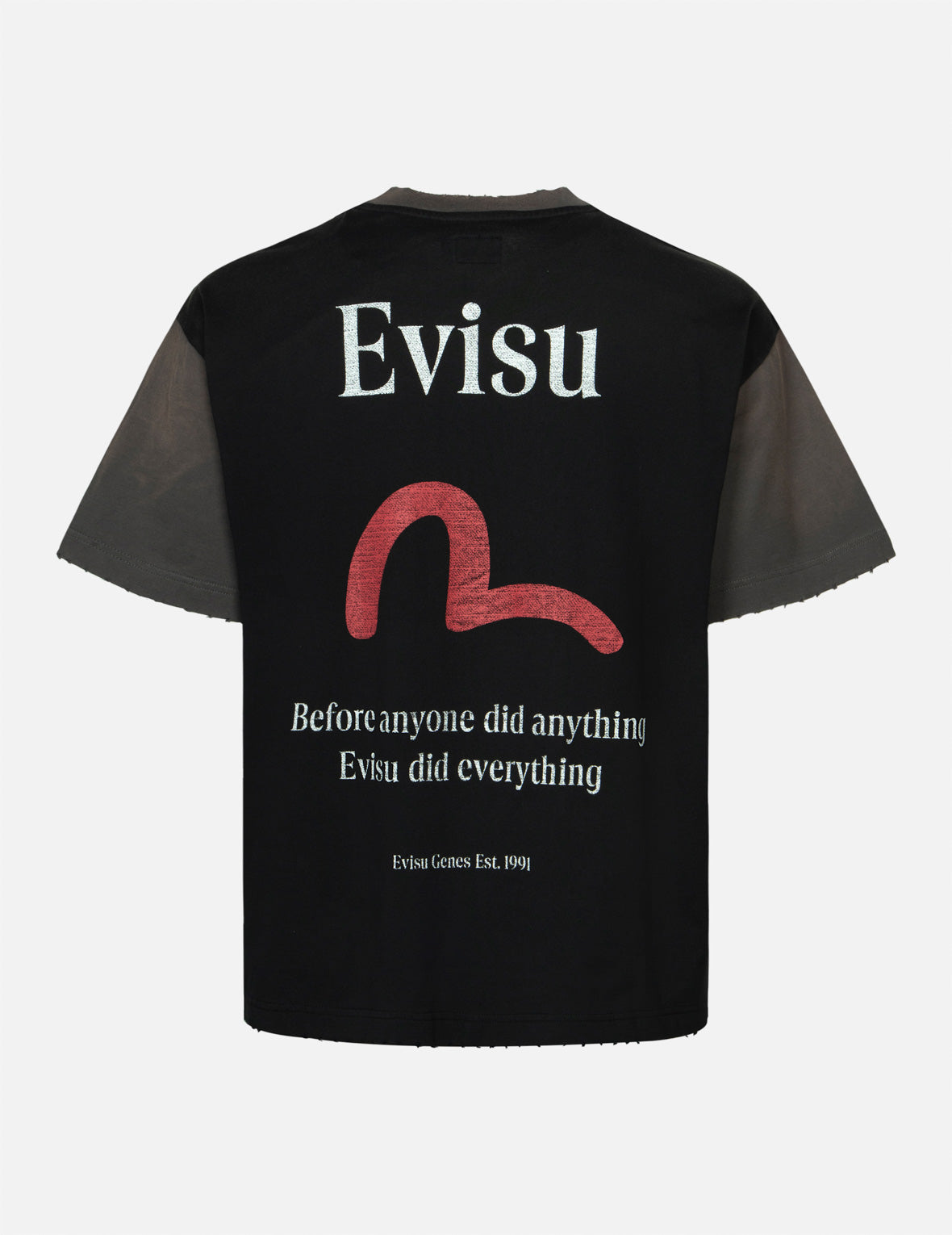 カモメとロゴプリントのボクシーTシャツ