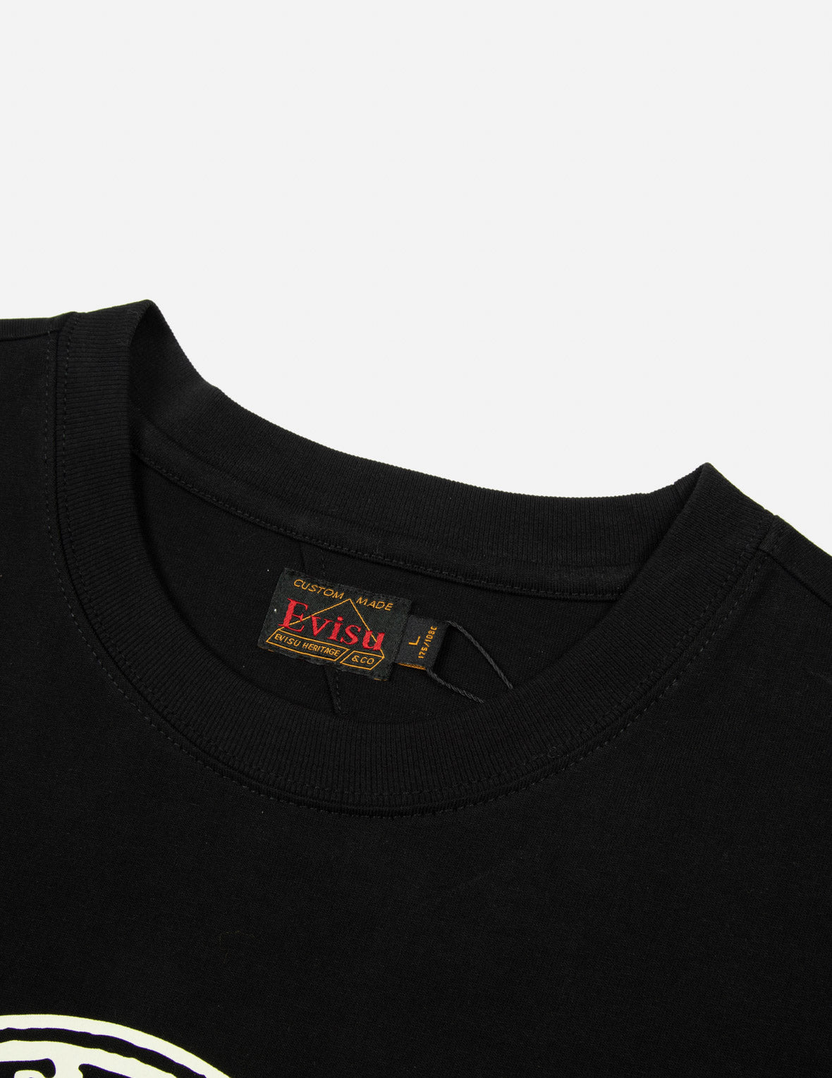 花札だるまプリントのレギュラーフィットTシャツ
