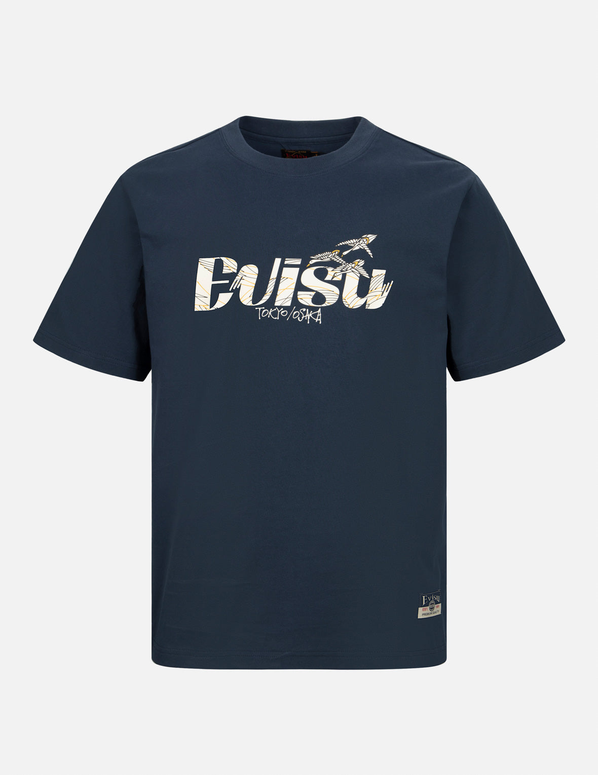 ロゴプリントのレギュラーフィットTシャツ