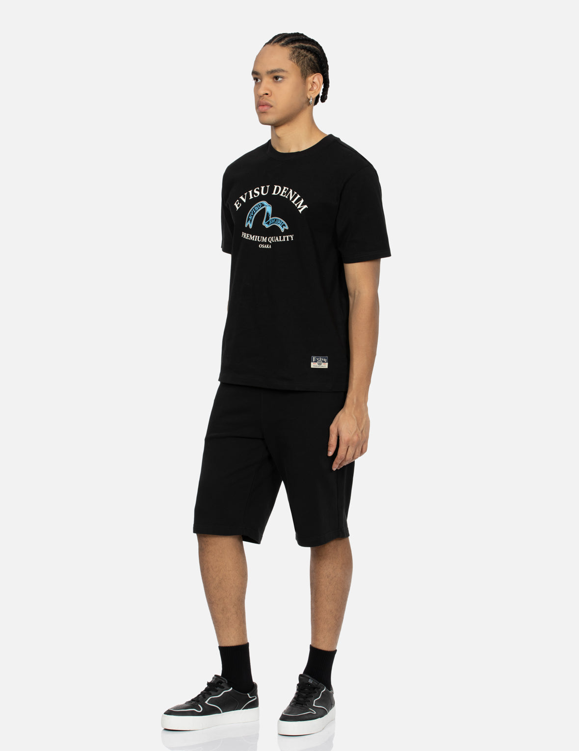 リボンカモメとロゴプリントのレギュラーフィットTシャツ