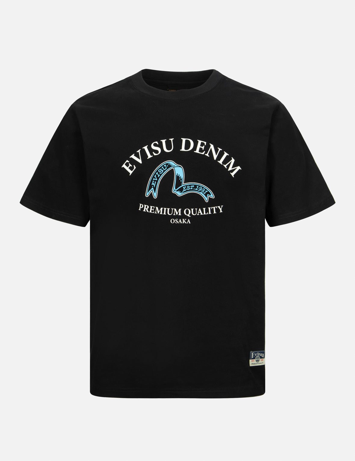 リボンカモメとロゴプリントのレギュラーフィットTシャツ