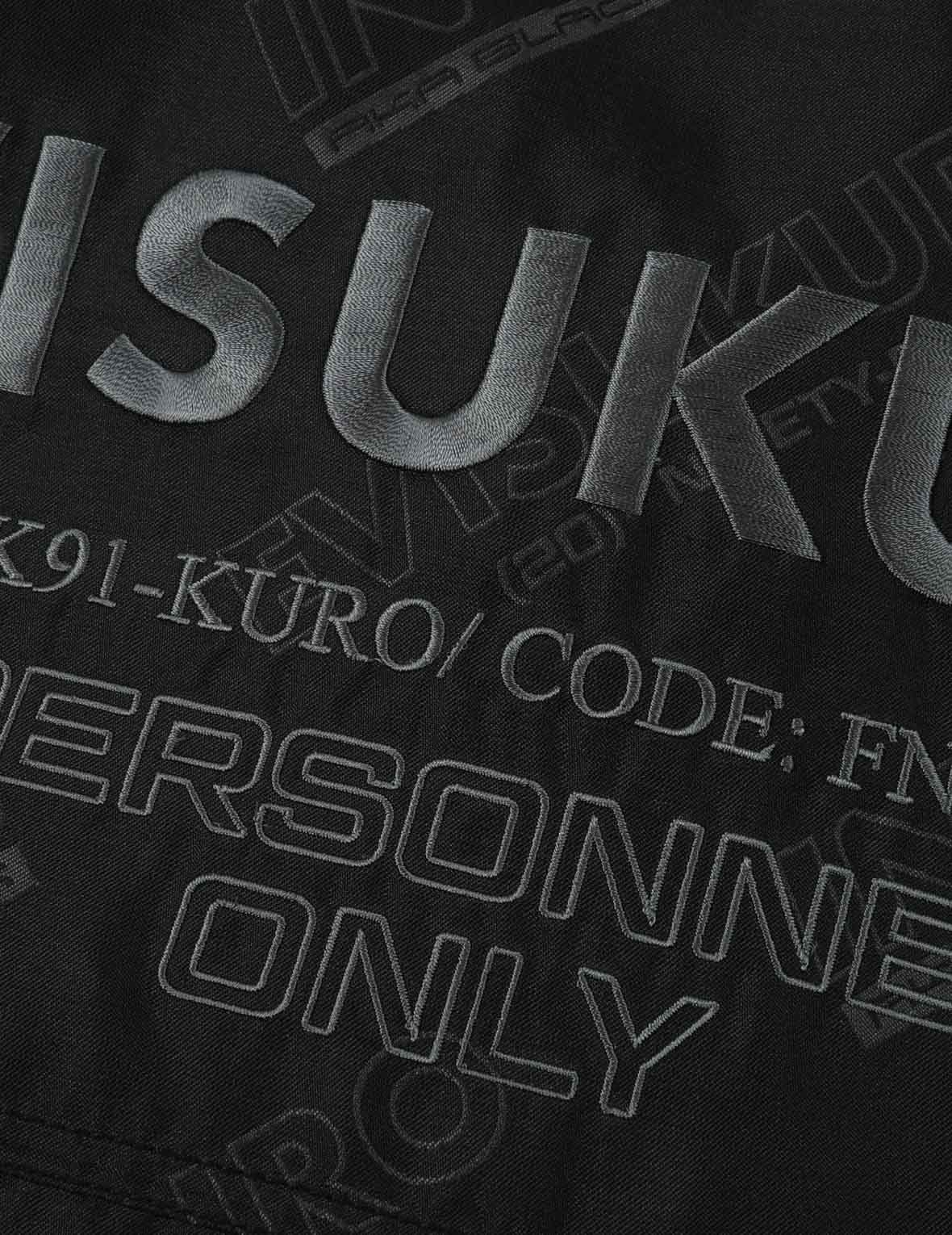 総柄ロゴプリント ボンバージャケット