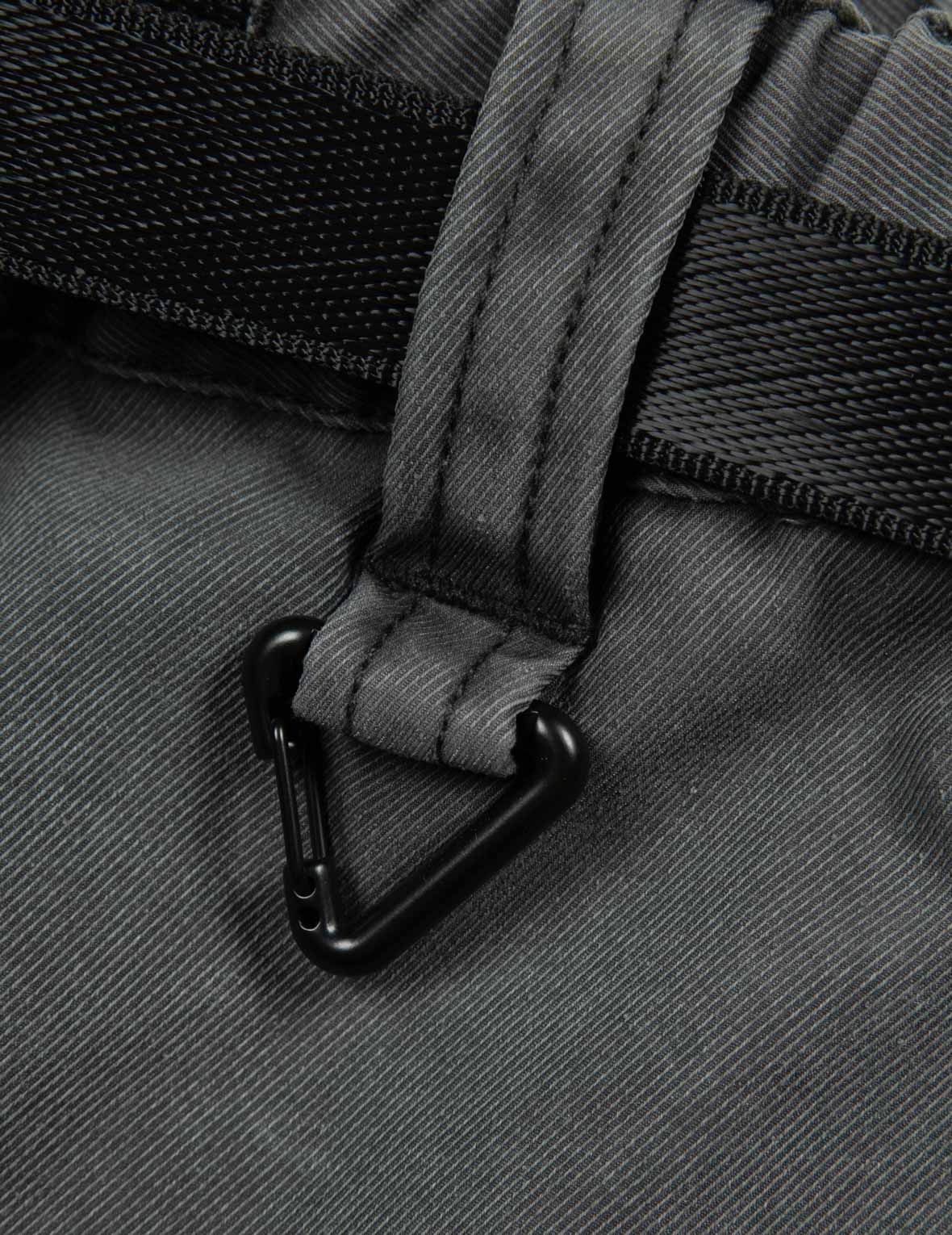 カモメプリントとマルチプルウーブンラベルのワイドレッグカーゴパンツ