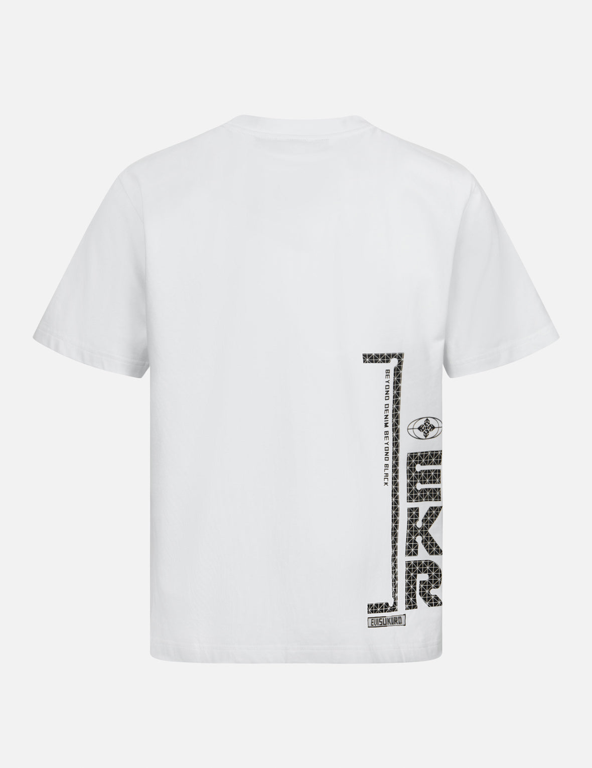 グリッドカモメとロゴレギュラーフィットTシャツ