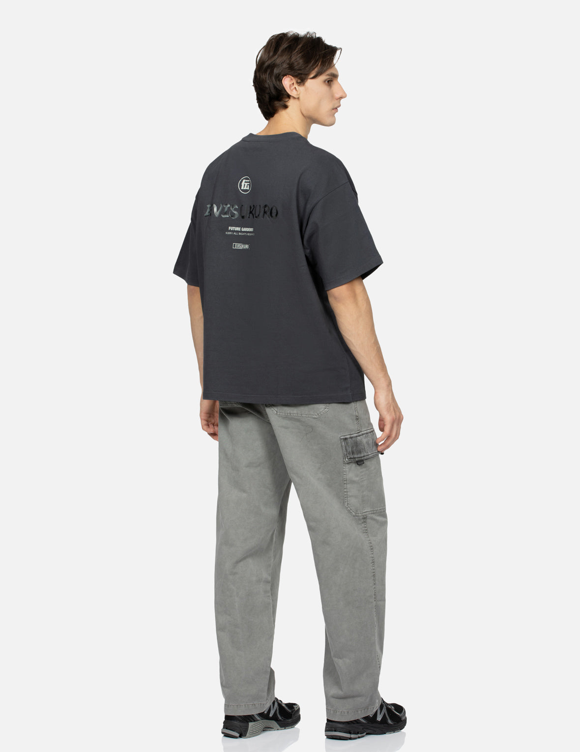 マルチロゴプリントルーズフィットTシャツ