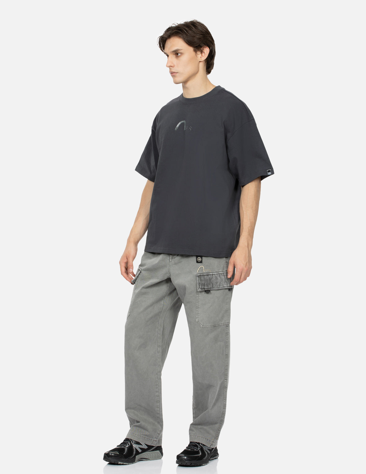 マルチロゴプリントルーズフィットTシャツ