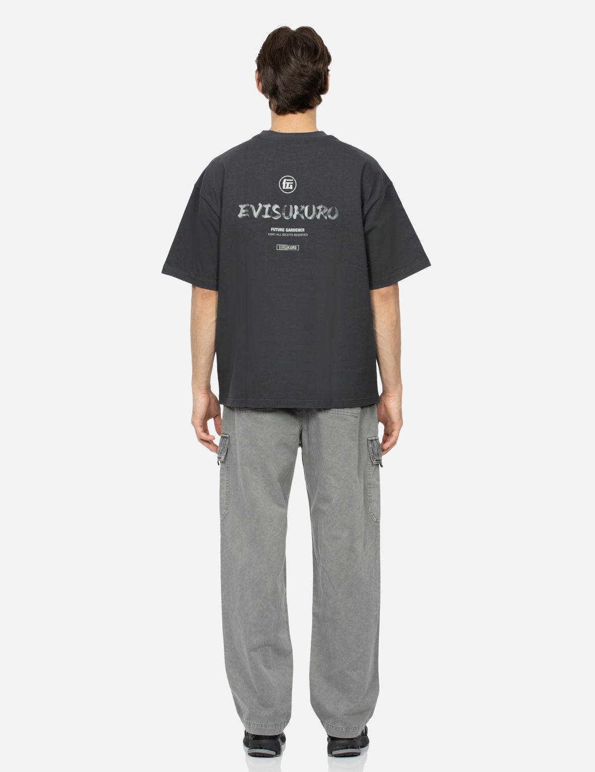マルチロゴプリントルーズフィットTシャツ