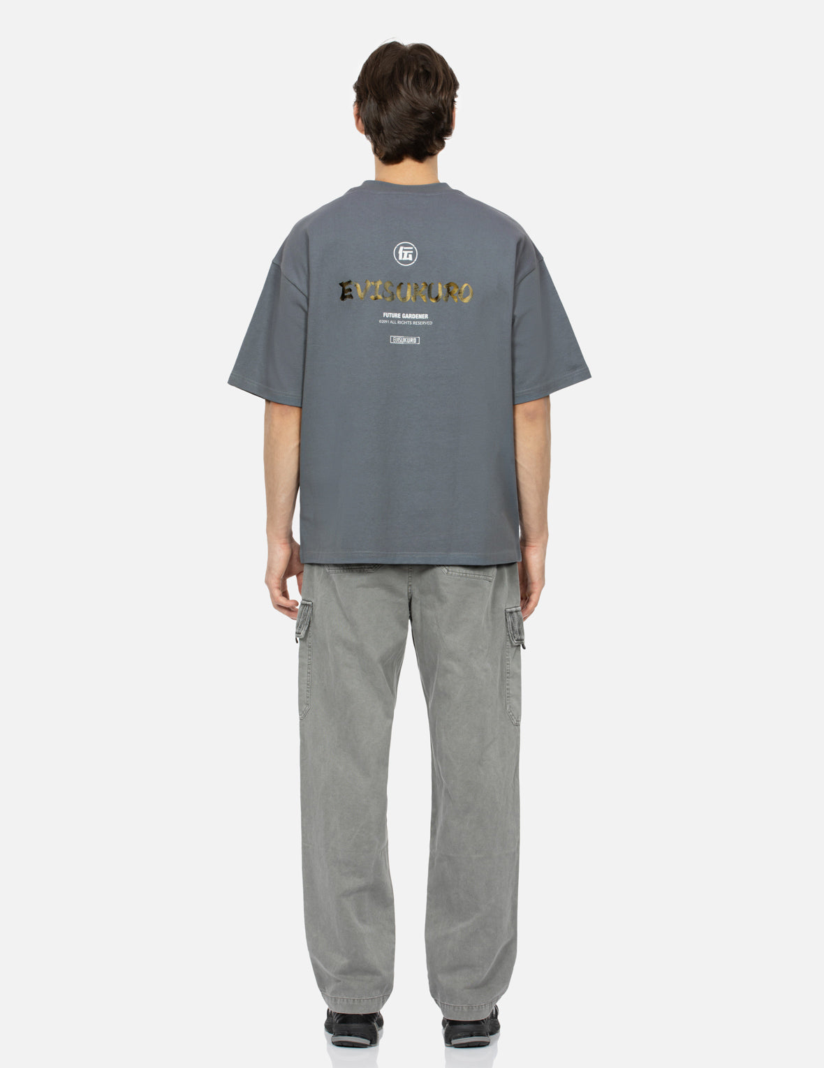 マルチロゴプリントルーズフィットTシャツ