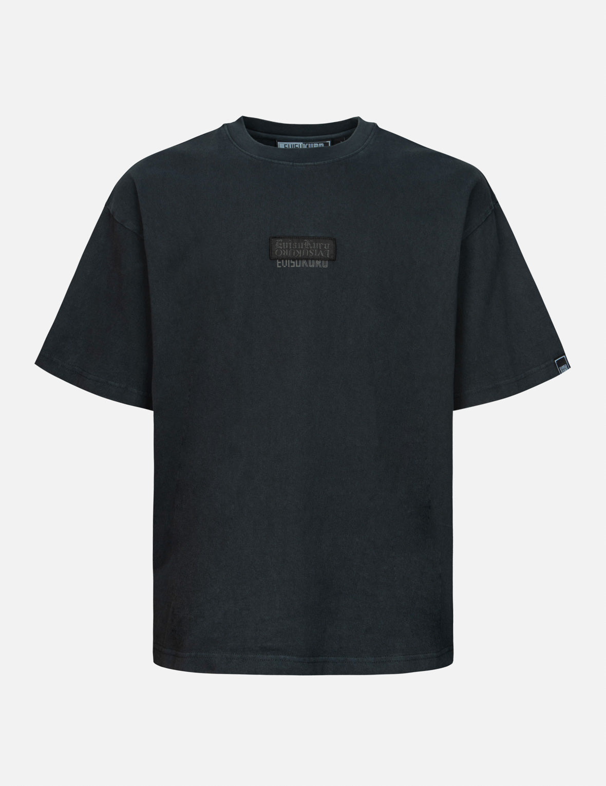 家紋アップリケ刺繍ルーズフィットTシャツ