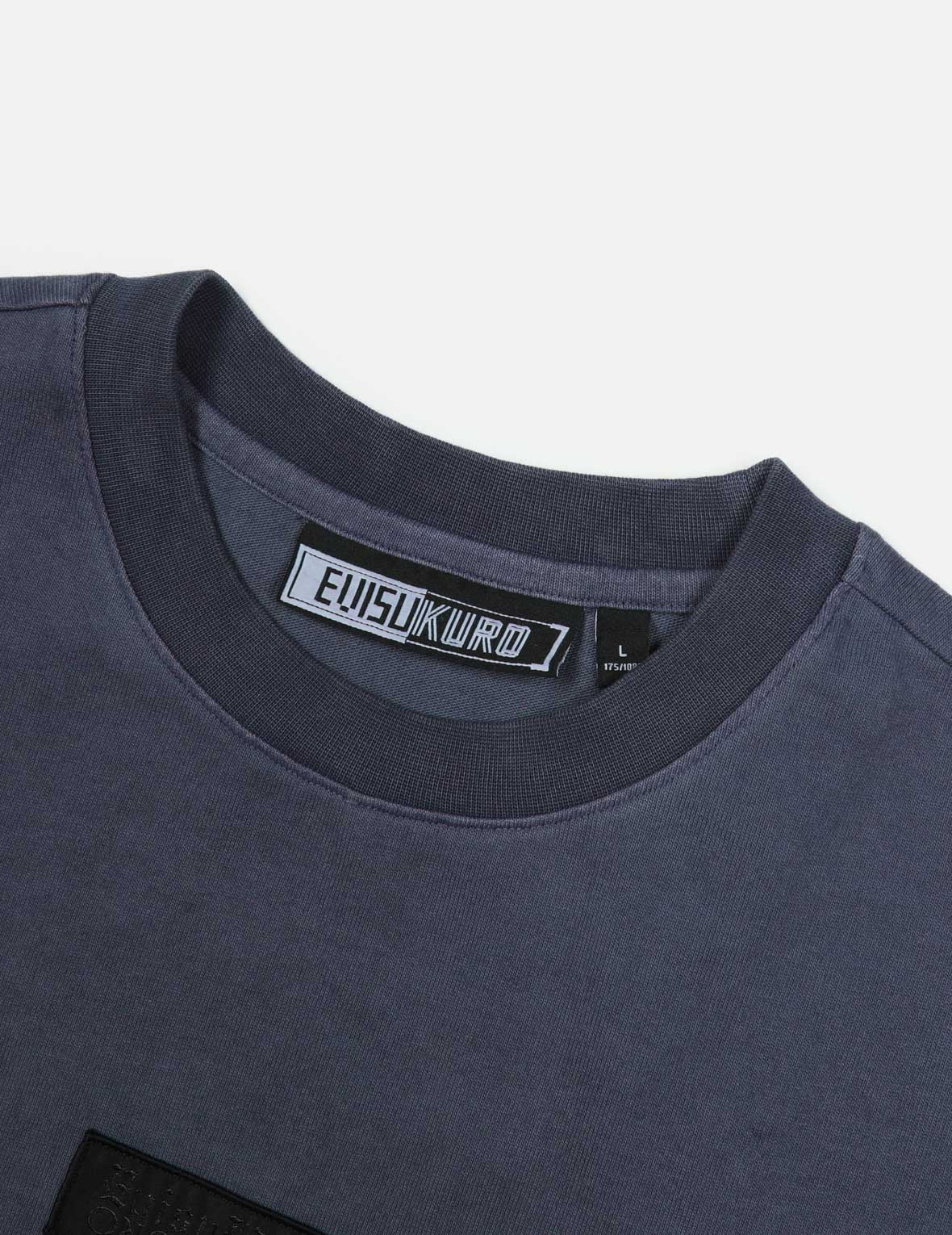 家紋アップリケ刺繍ルーズフィットTシャツ