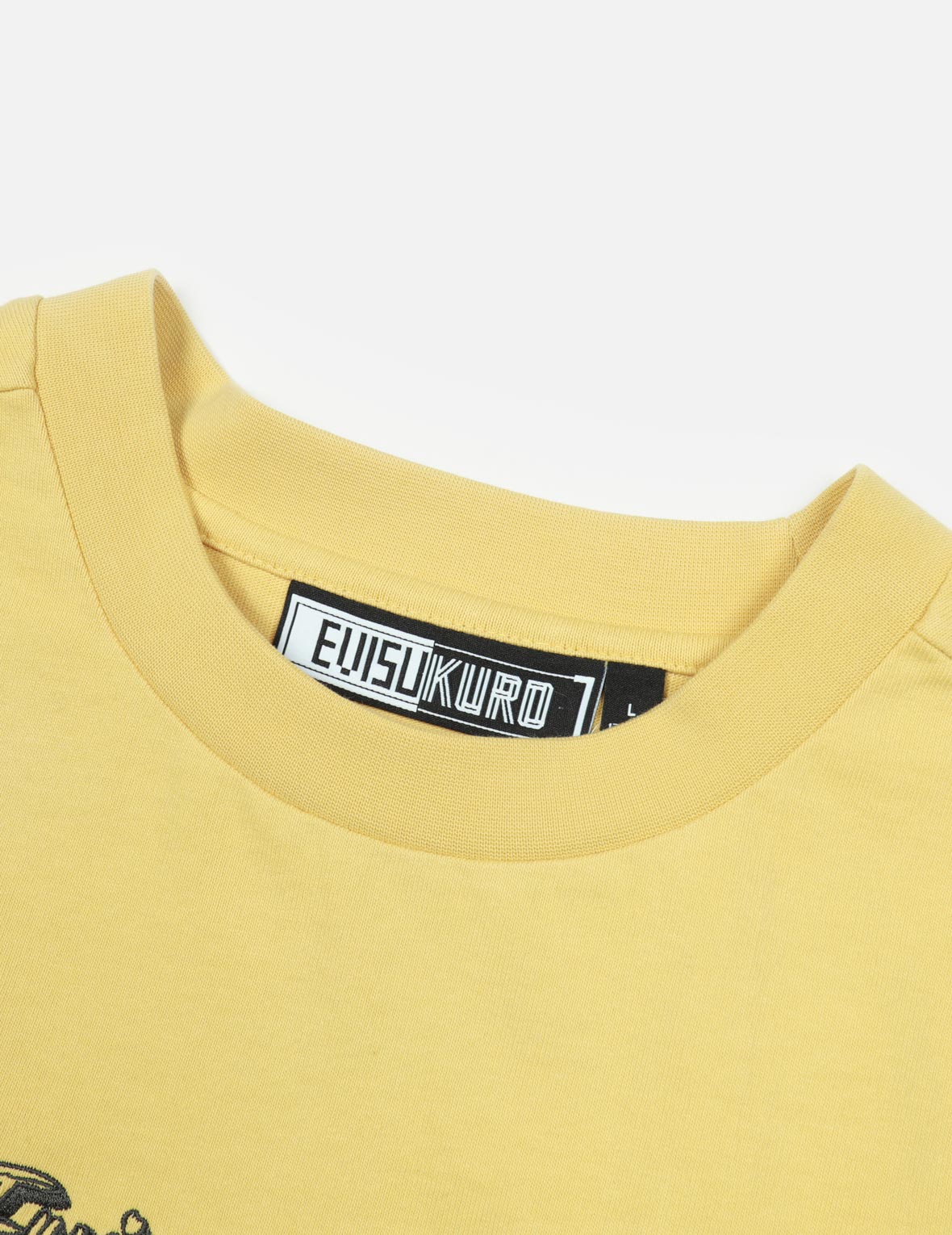 カリグラフィーシャドーロゴ刺繍とカモメプリントルーズフィットTシャツ
