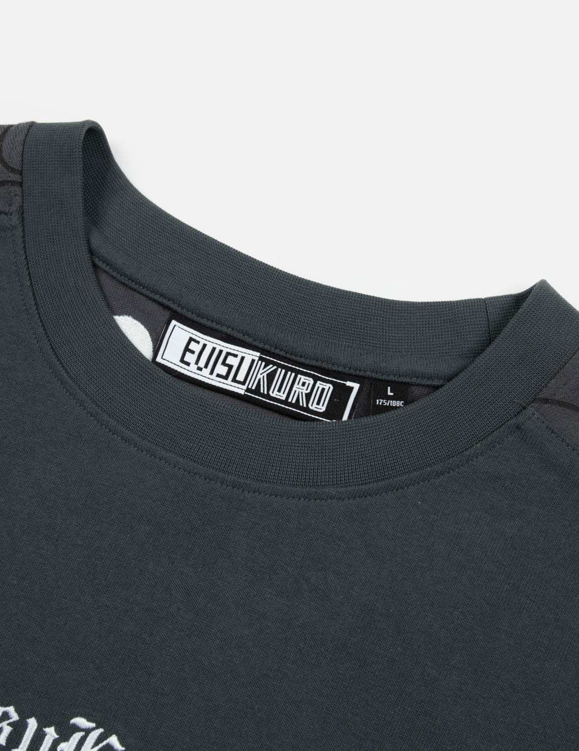 オールオーバーEVISUKUROプリントと刺繍のルーズフィットTシャツ