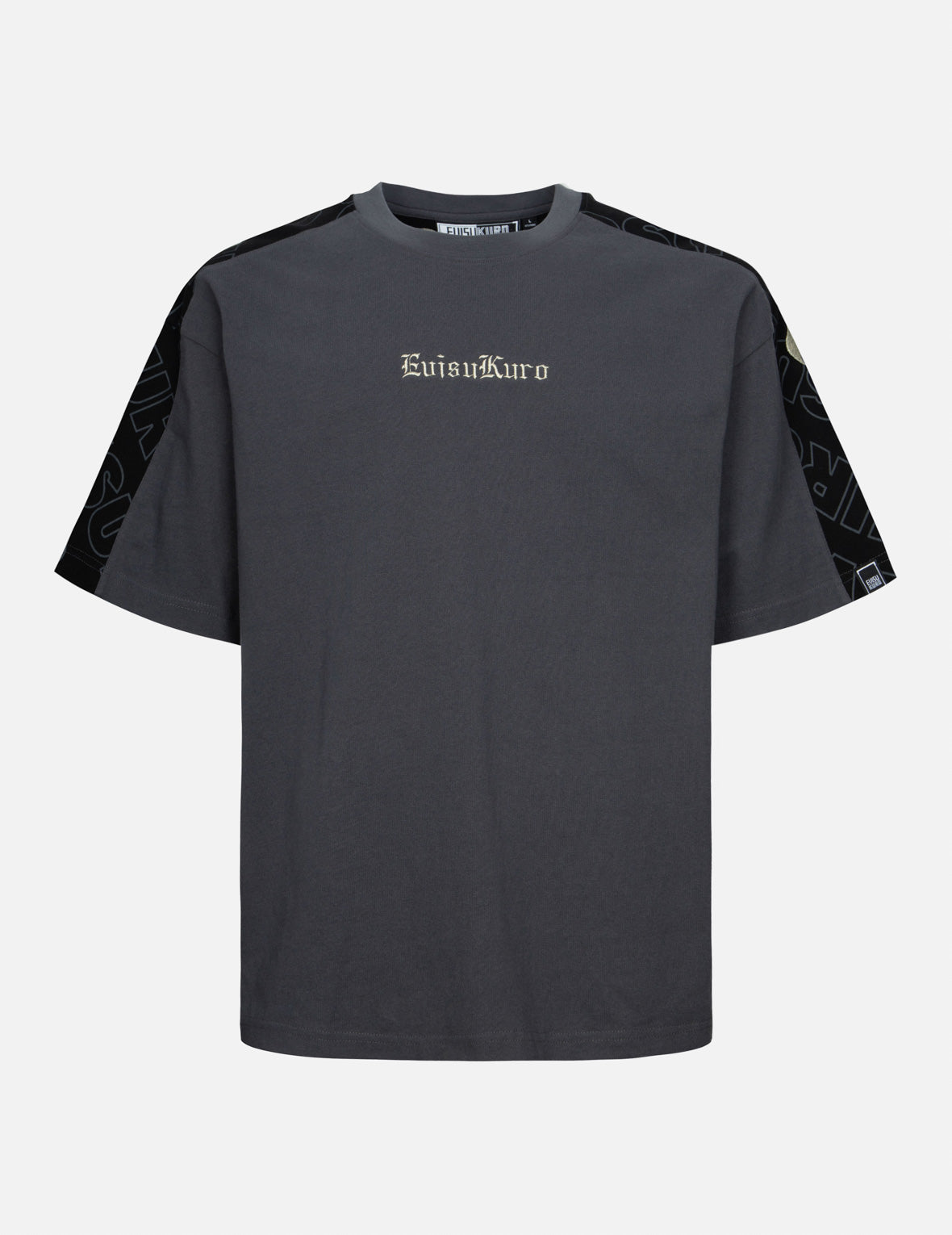 オールオーバーEVISUKUROプリントと刺繍のルーズフィットTシャツ