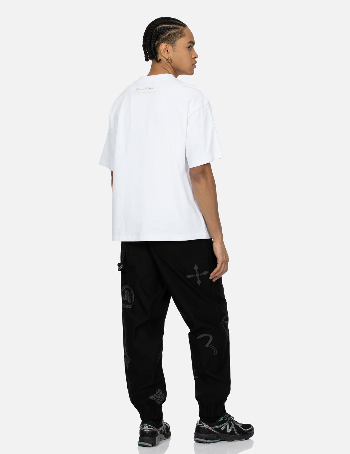 ペイズリーチェックインサートカモメルーズフィットTシャツ