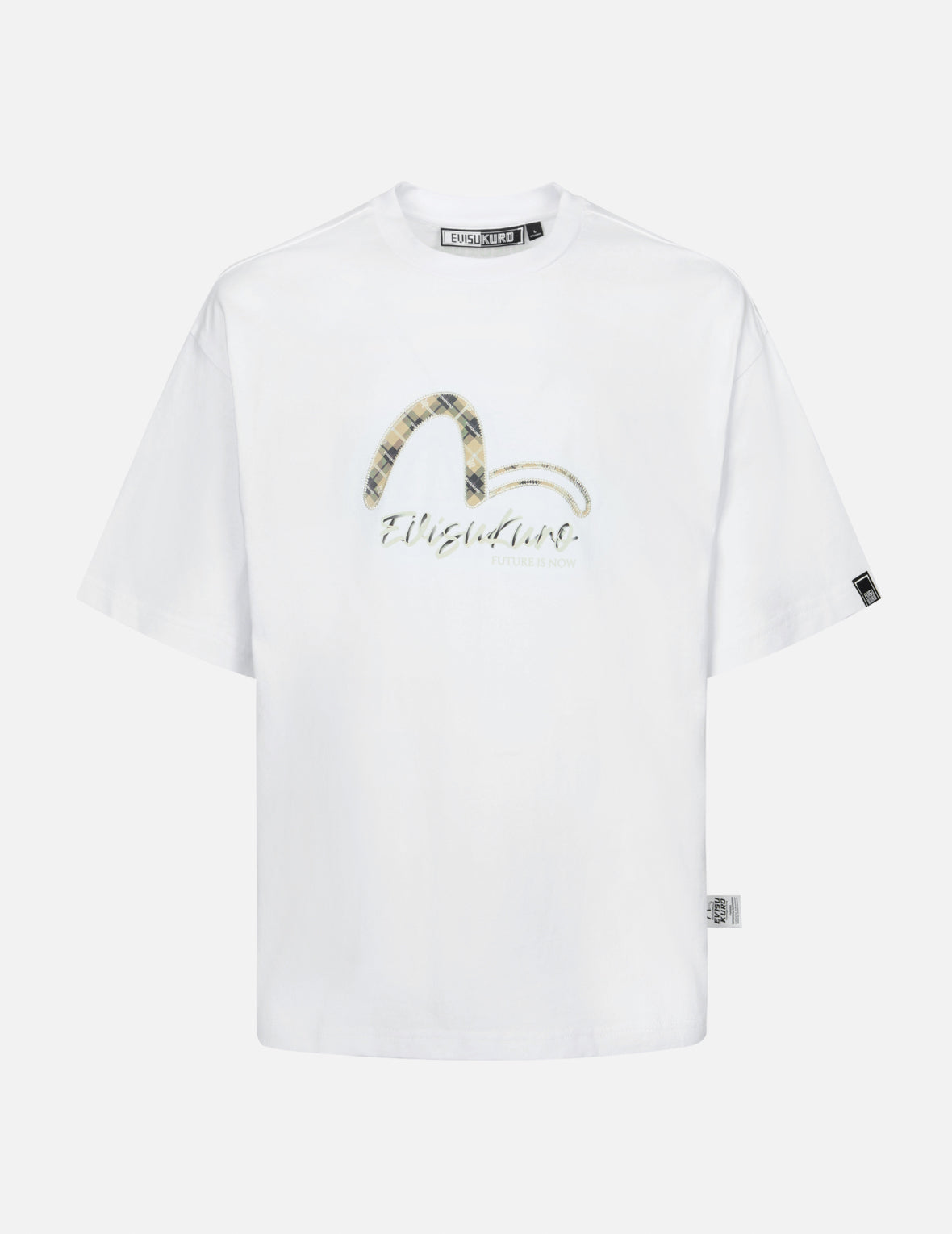 ペイズリーチェックインサートカモメルーズフィットTシャツ
